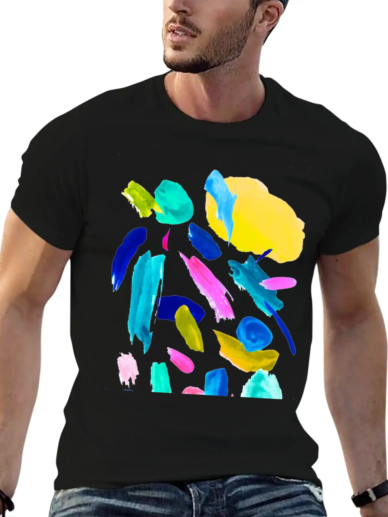 Abstract Lipsticks Unisex Casual T-Shirt – Clean Design For Daily Comfort