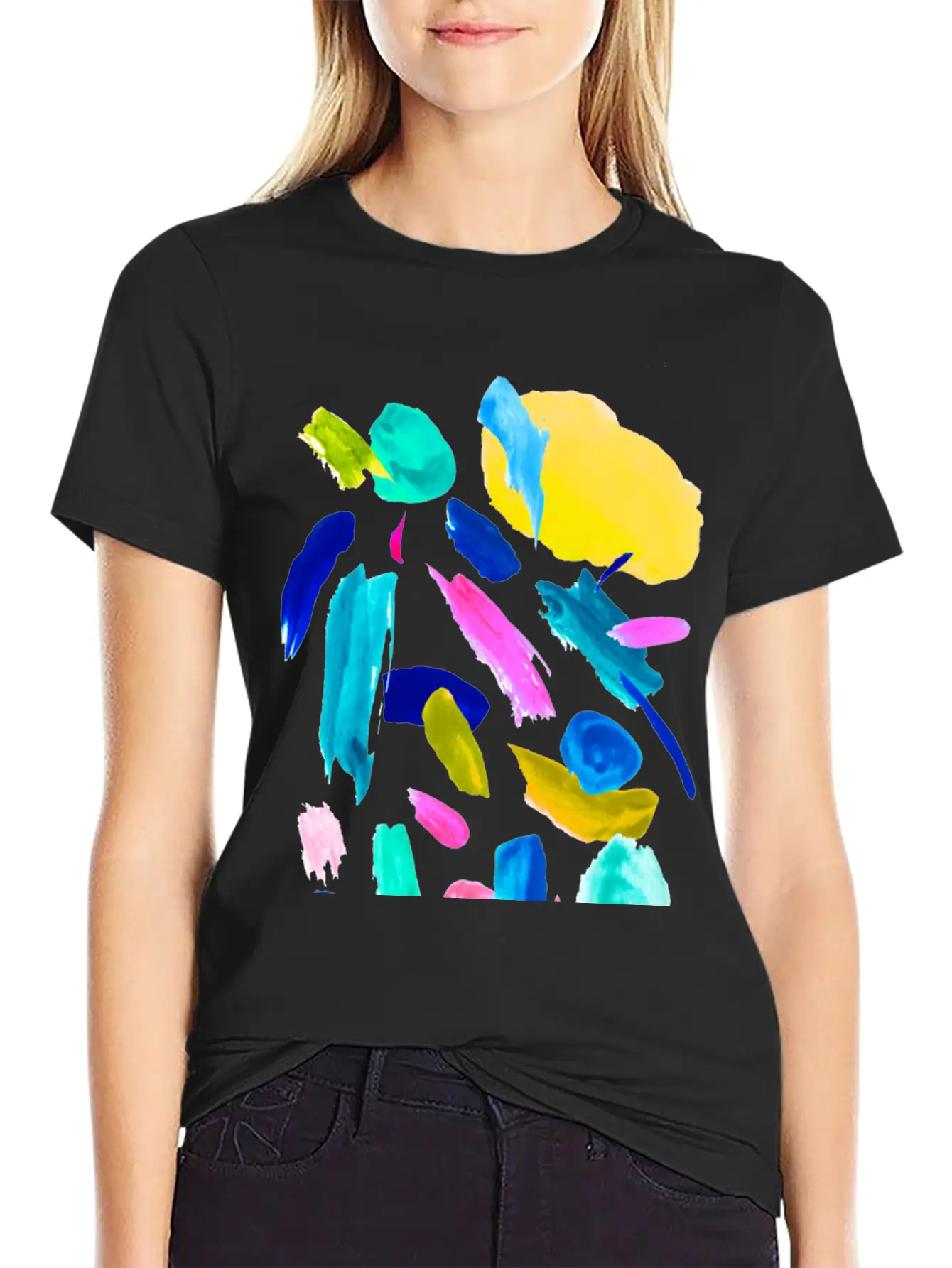 Abstract Lipsticks Unisex Casual T-Shirt – Clean Design For Daily Comfort
