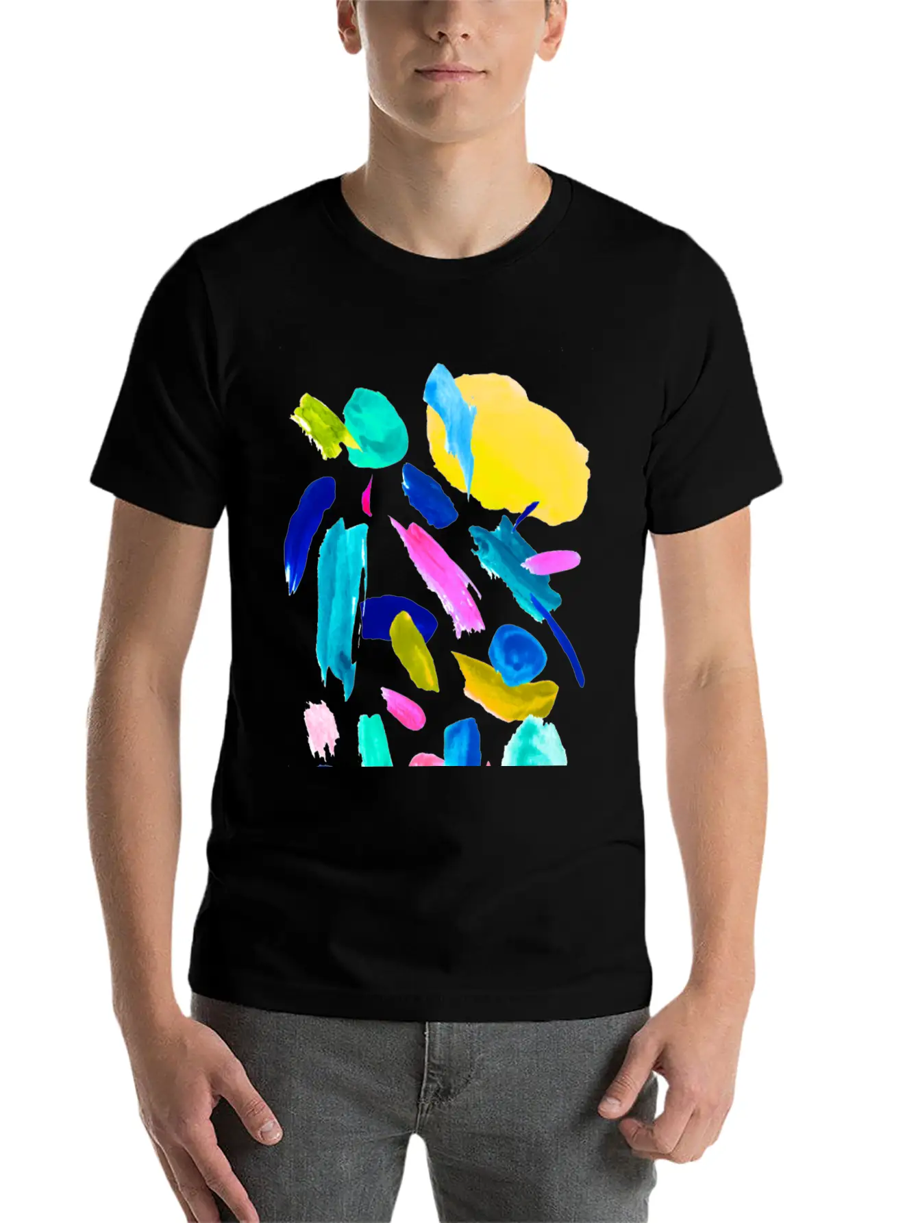 Abstract Lipsticks Unisex Casual T-Shirt – Clean Design For Daily Comfort
