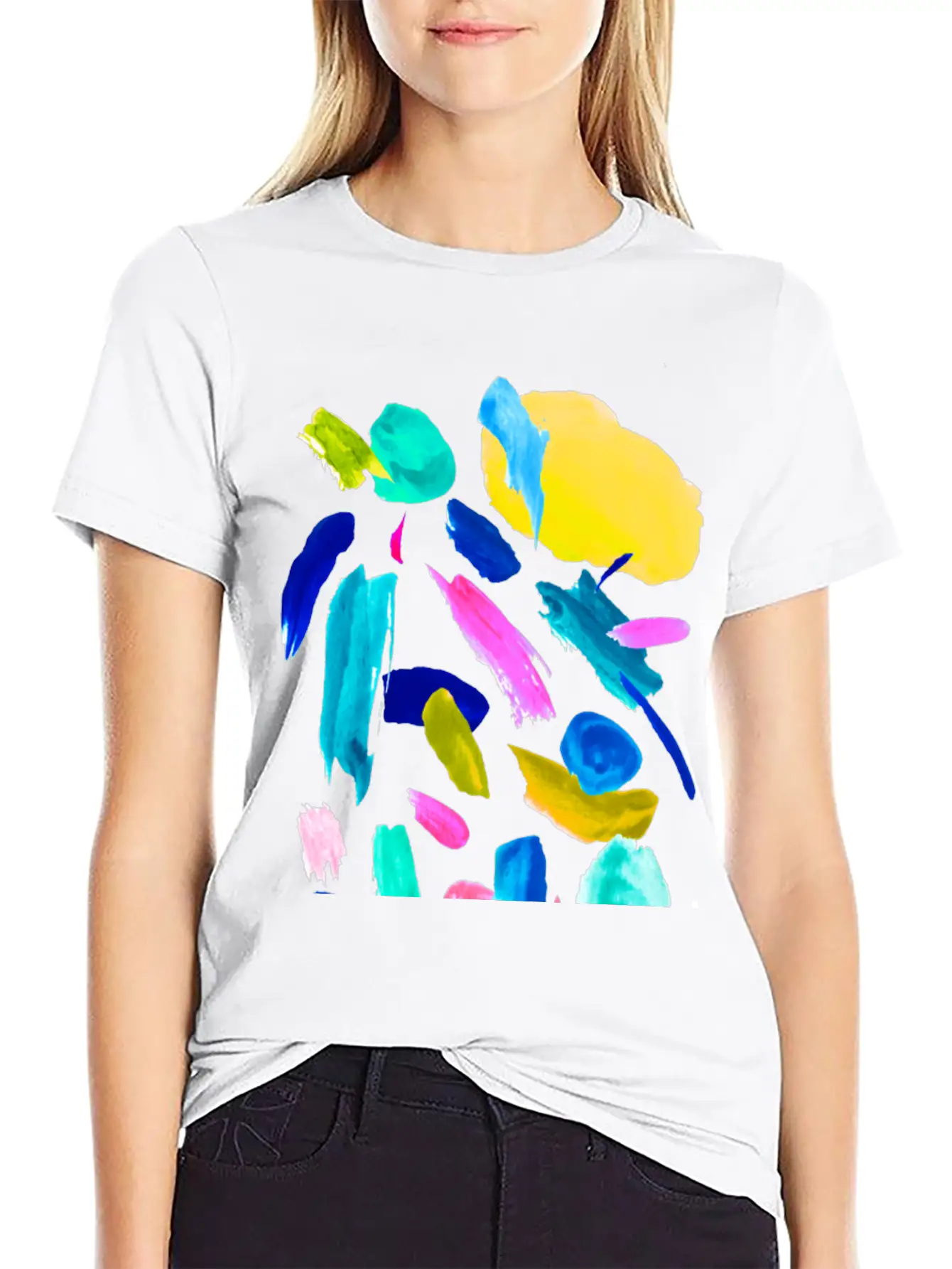 Abstract Lipsticks Unisex Casual T-Shirt – Clean Design For Daily Comfort