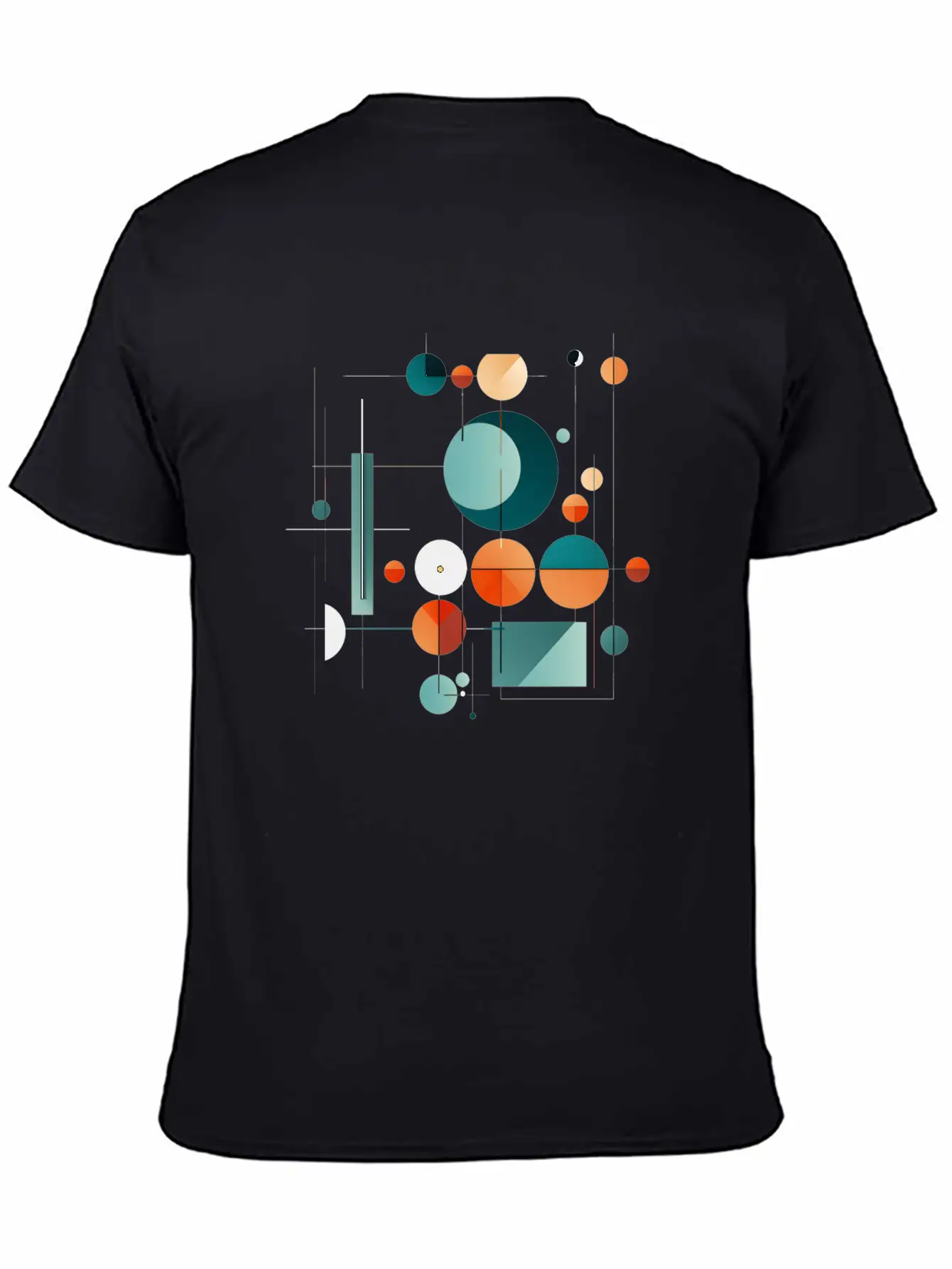 Abstract Midcentury Modern Art Unisex Casual T-Shirt – Clean Design For Daily Comfort