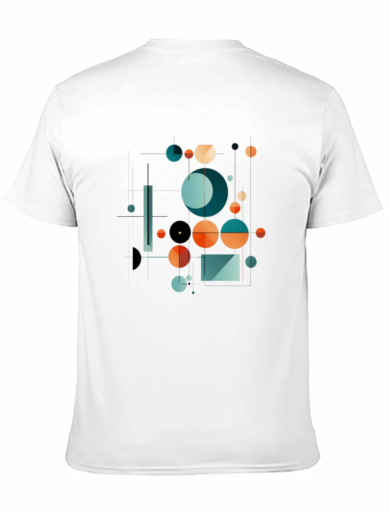 Abstract Midcentury Modern Art Unisex Casual T-Shirt – Clean Design For Daily Comfort