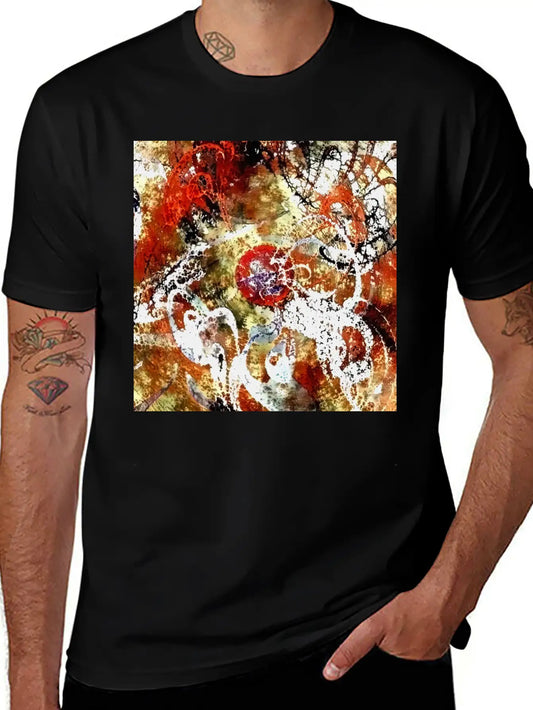 Abstract Painting Unisex Casual T-Shirt – Clean Design For Daily Comfort
