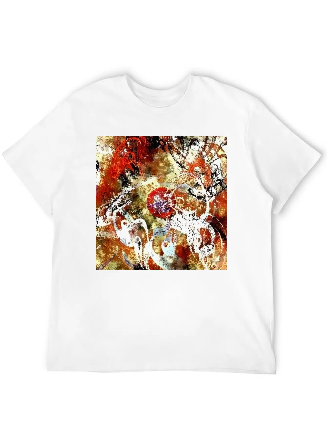 Abstract Painting Unisex Casual T-Shirt – Clean Design For Daily Comfort