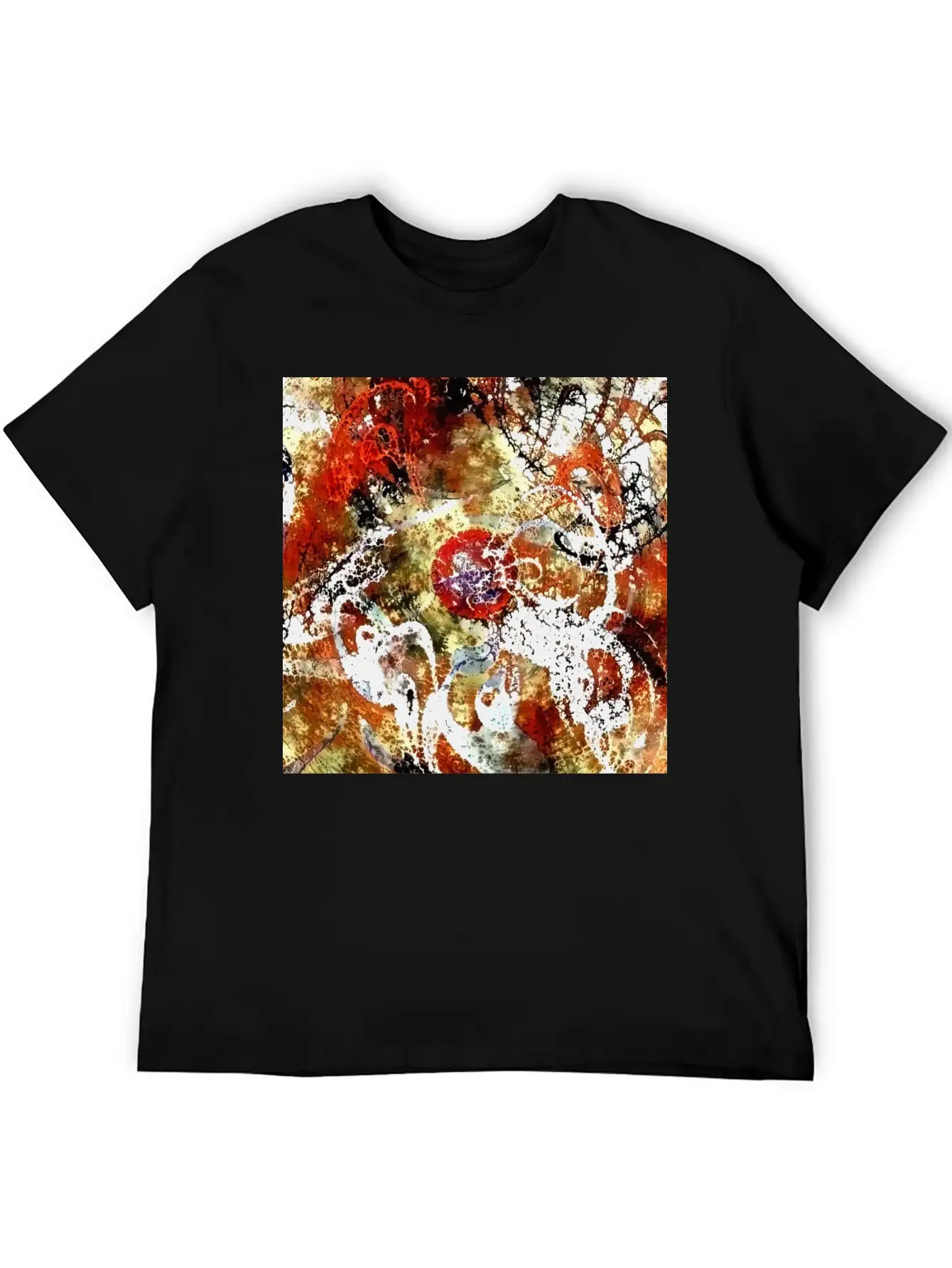 Abstract Painting Unisex Casual T-Shirt – Clean Design For Daily Comfort