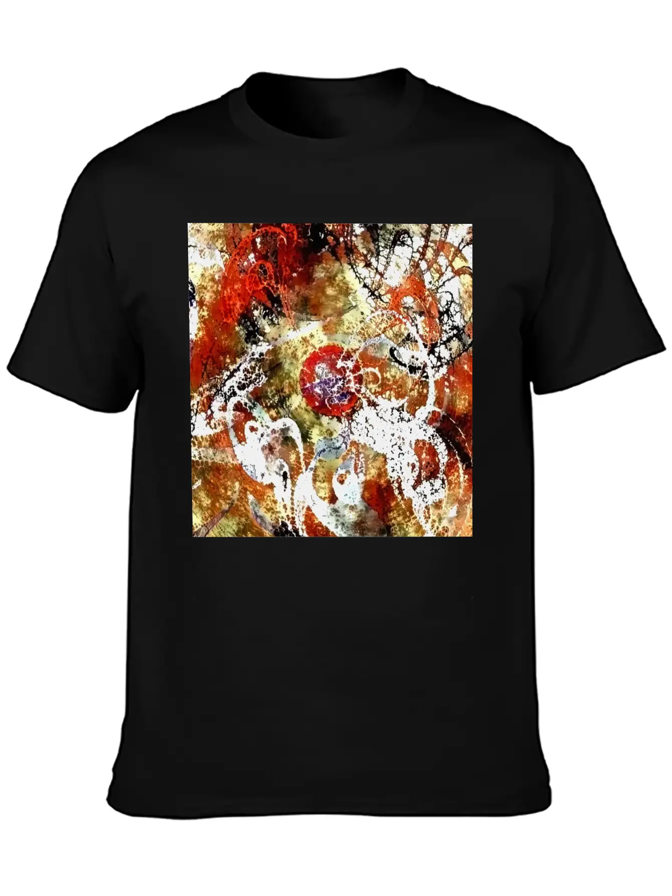 Abstract Painting Unisex Casual T-Shirt – Clean Design For Daily Comfort