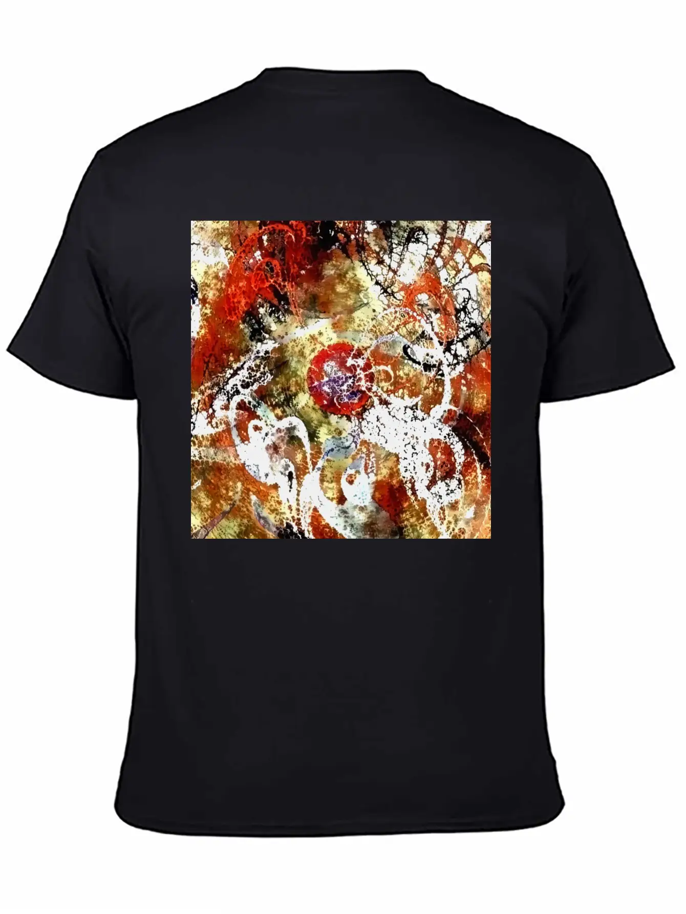 Abstract Painting Unisex Casual T-Shirt – Clean Design For Daily Comfort