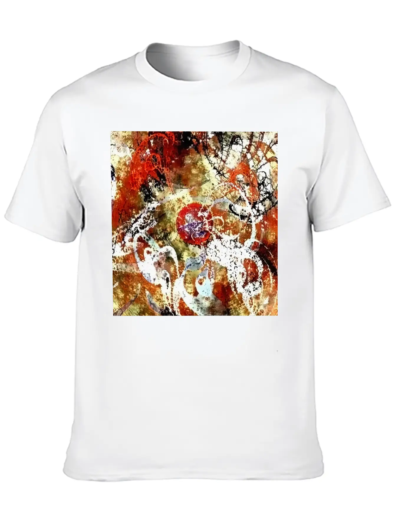 Abstract Painting Unisex Casual T-Shirt – Clean Design For Daily Comfort
