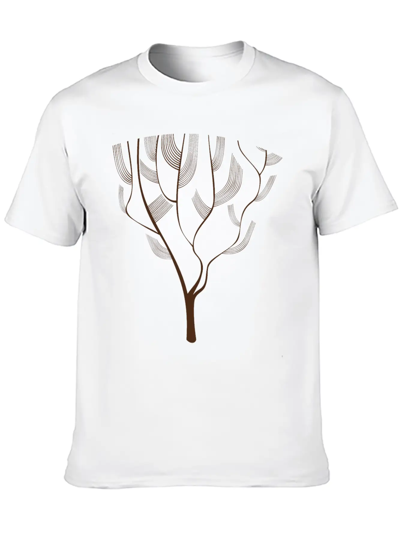 Abstract Tree Unisex Casual T-Shirt – Clean Design For Daily Comfort