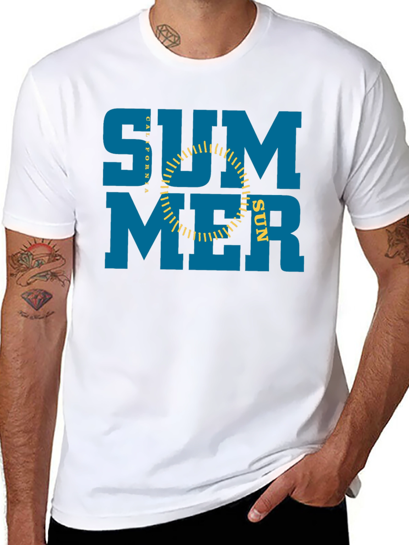 Summer California Sun Graphic T-Shirt