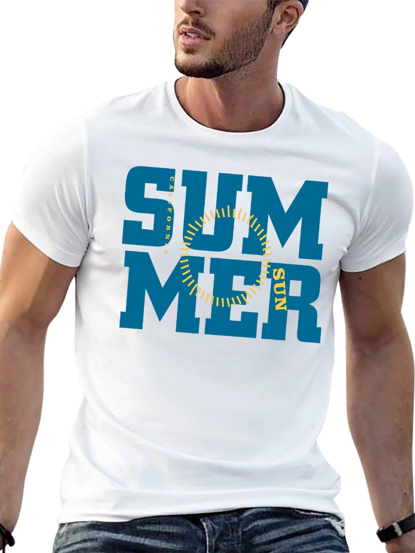 Summer California Sun Graphic T-Shirt