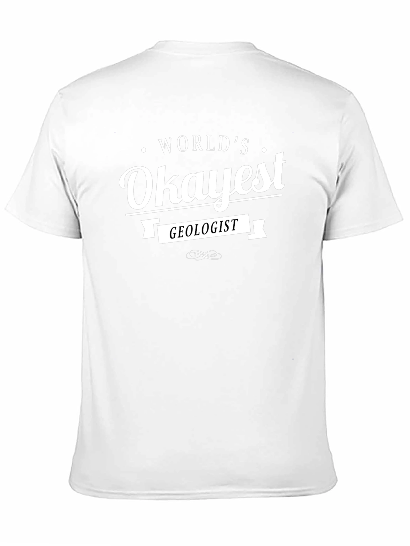 Worlds Okayest Geologist Black T-Shirt