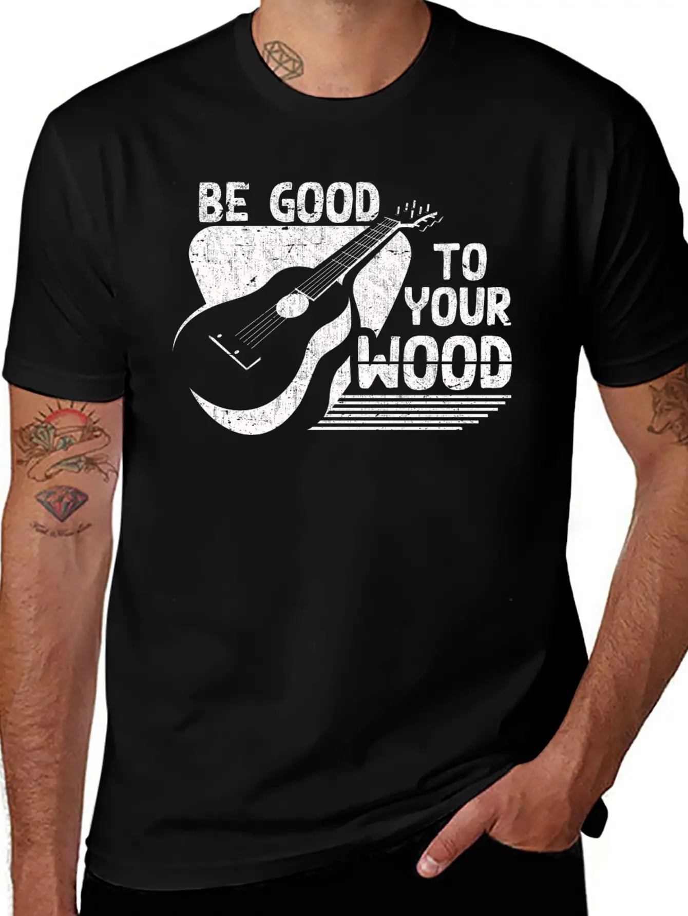 Acoustic Guitar Player Men Women Musician Unisex Casual T-Shirt – Clean Design For Daily Comfort