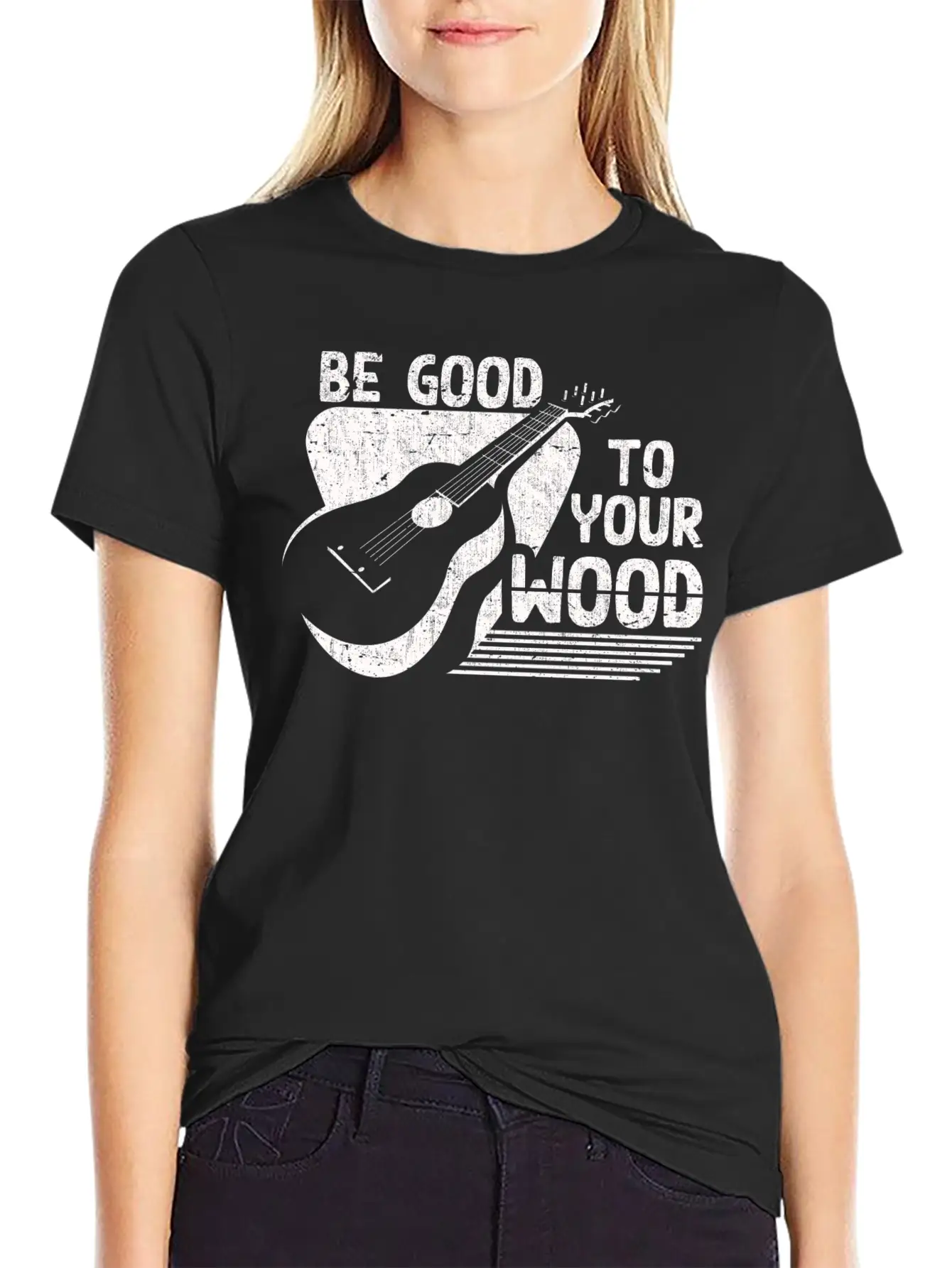 Acoustic Guitar Player Men Women Musician Unisex Casual T-Shirt – Clean Design For Daily Comfort