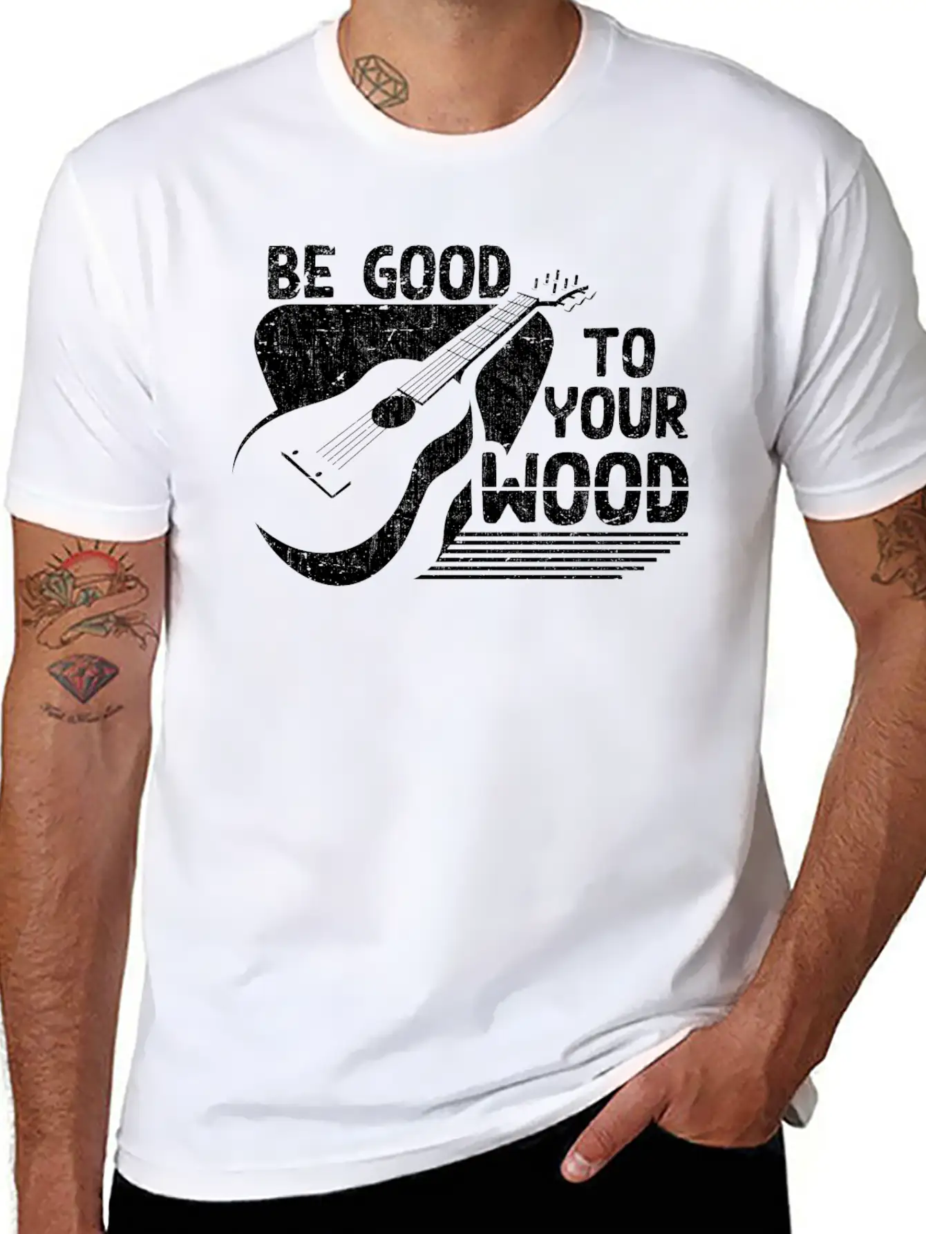 Acoustic Guitar Player Men Women Musician Unisex Casual T-Shirt – Clean Design For Daily Comfort