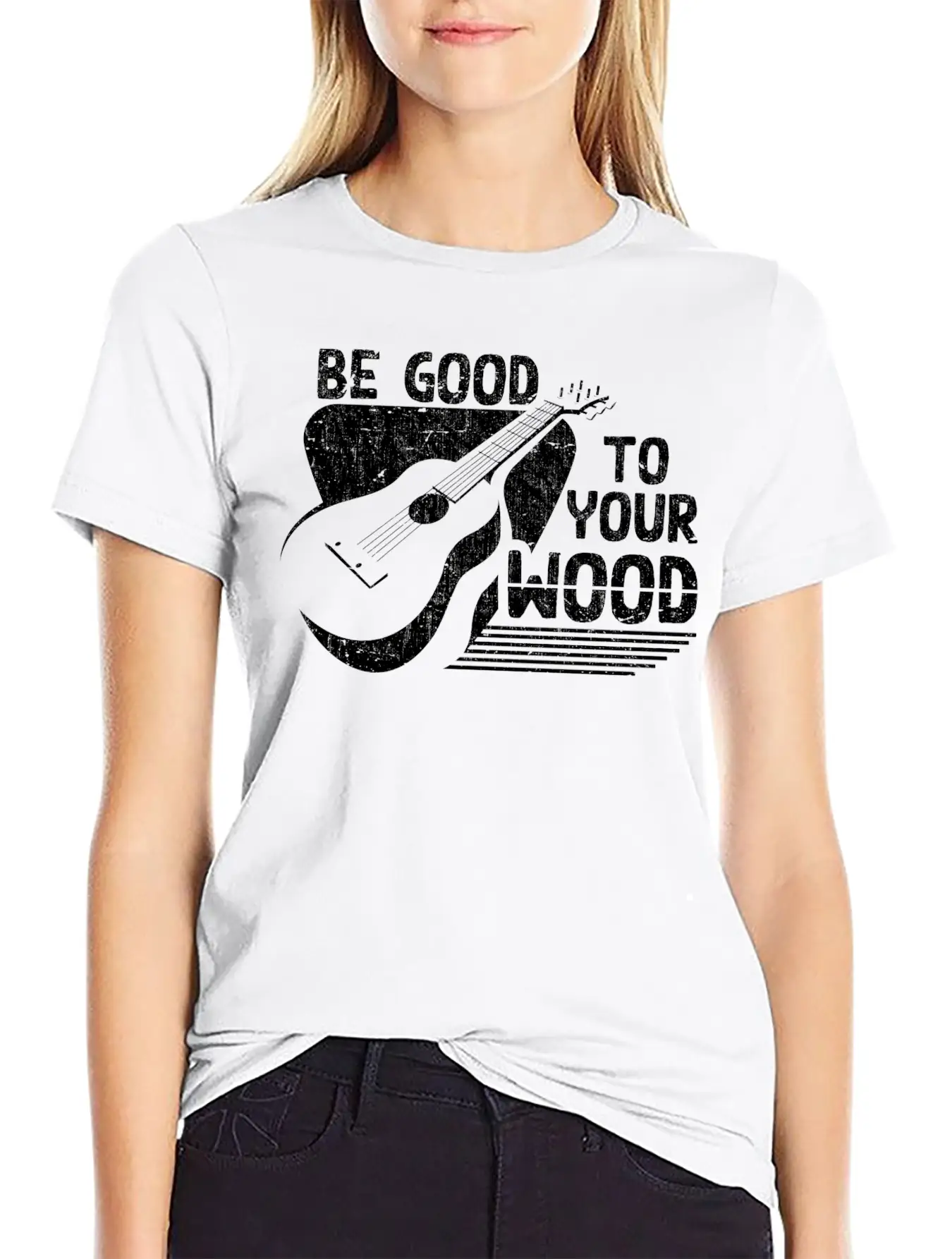 Acoustic Guitar Player Men Women Musician Unisex Casual T-Shirt – Clean Design For Daily Comfort
