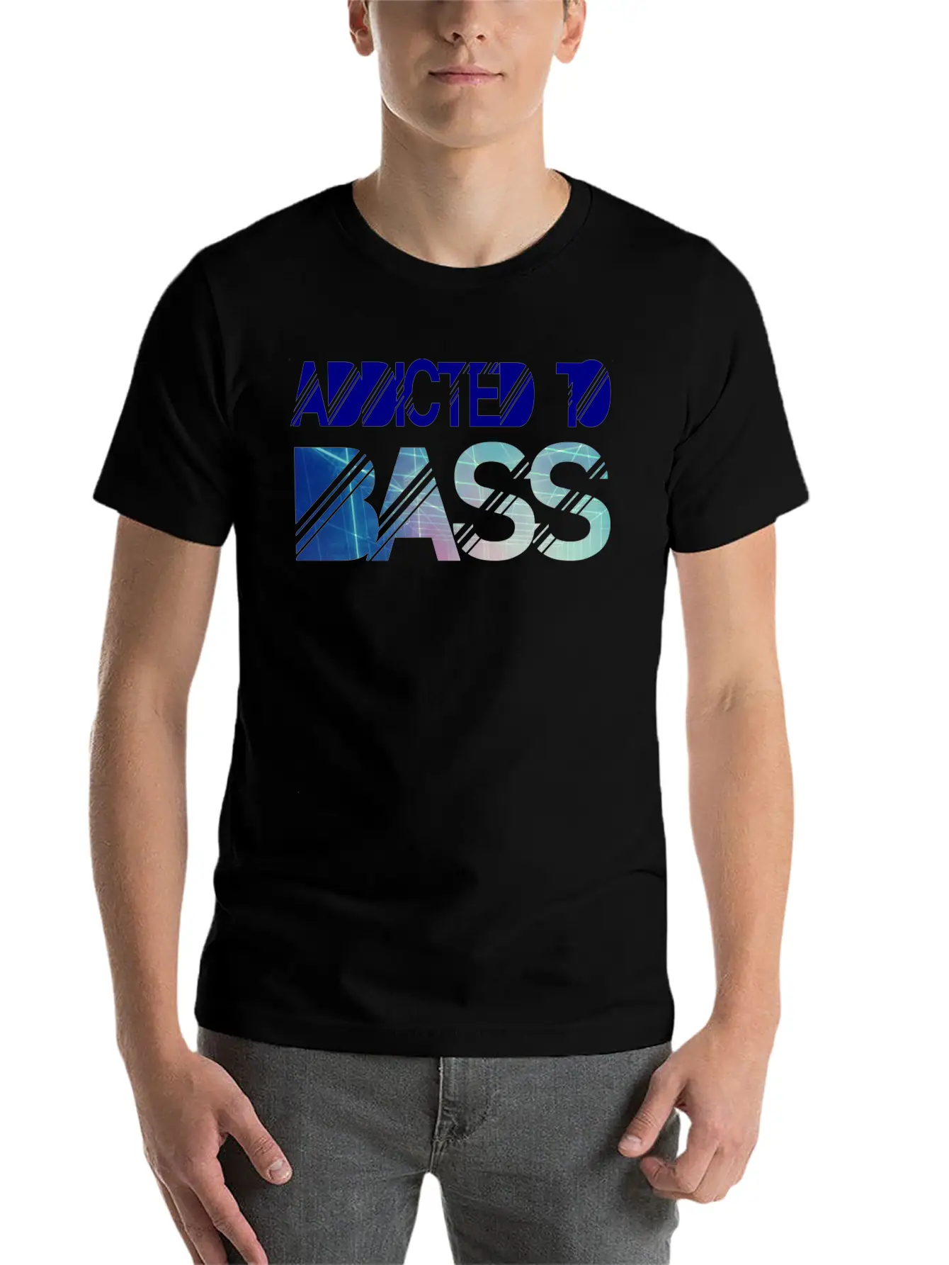 Addicted To Bass Unisex Casual T-Shirt – Clean Design For Daily Comfort