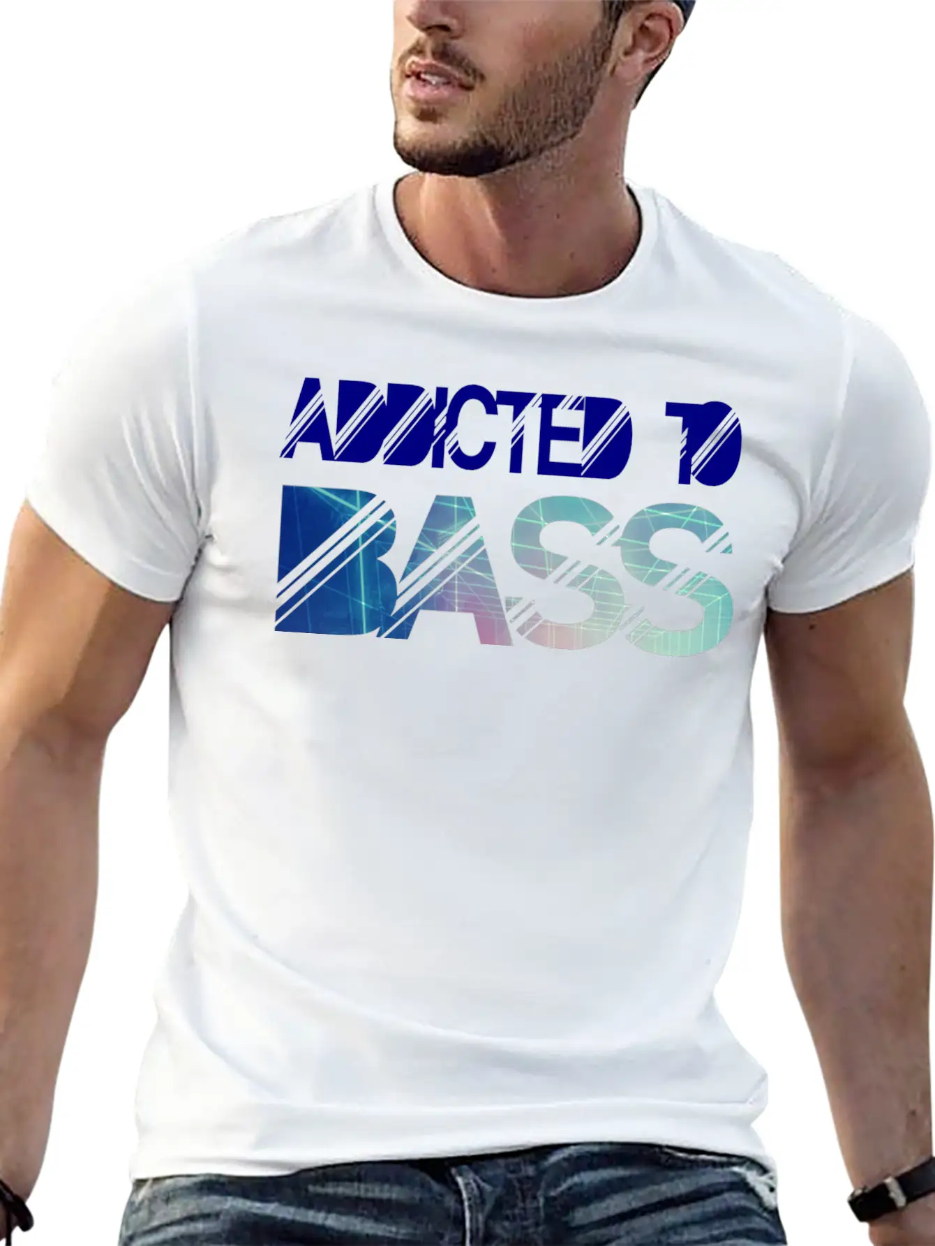 Addicted To Bass Unisex Casual T-Shirt – Clean Design For Daily Comfort