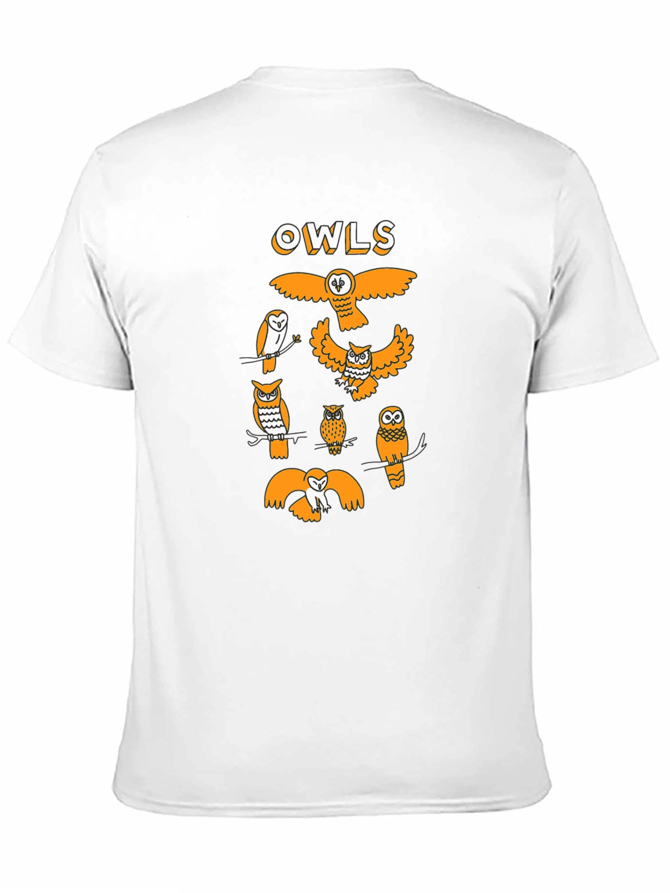 Graphic Owl T-Shirt - Black Cotton Tee