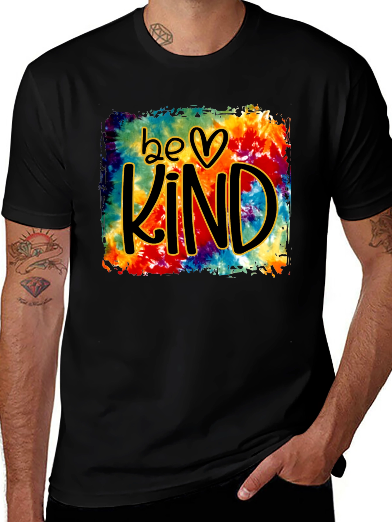 Be Kind Tie Dye Graphic T-Shirt