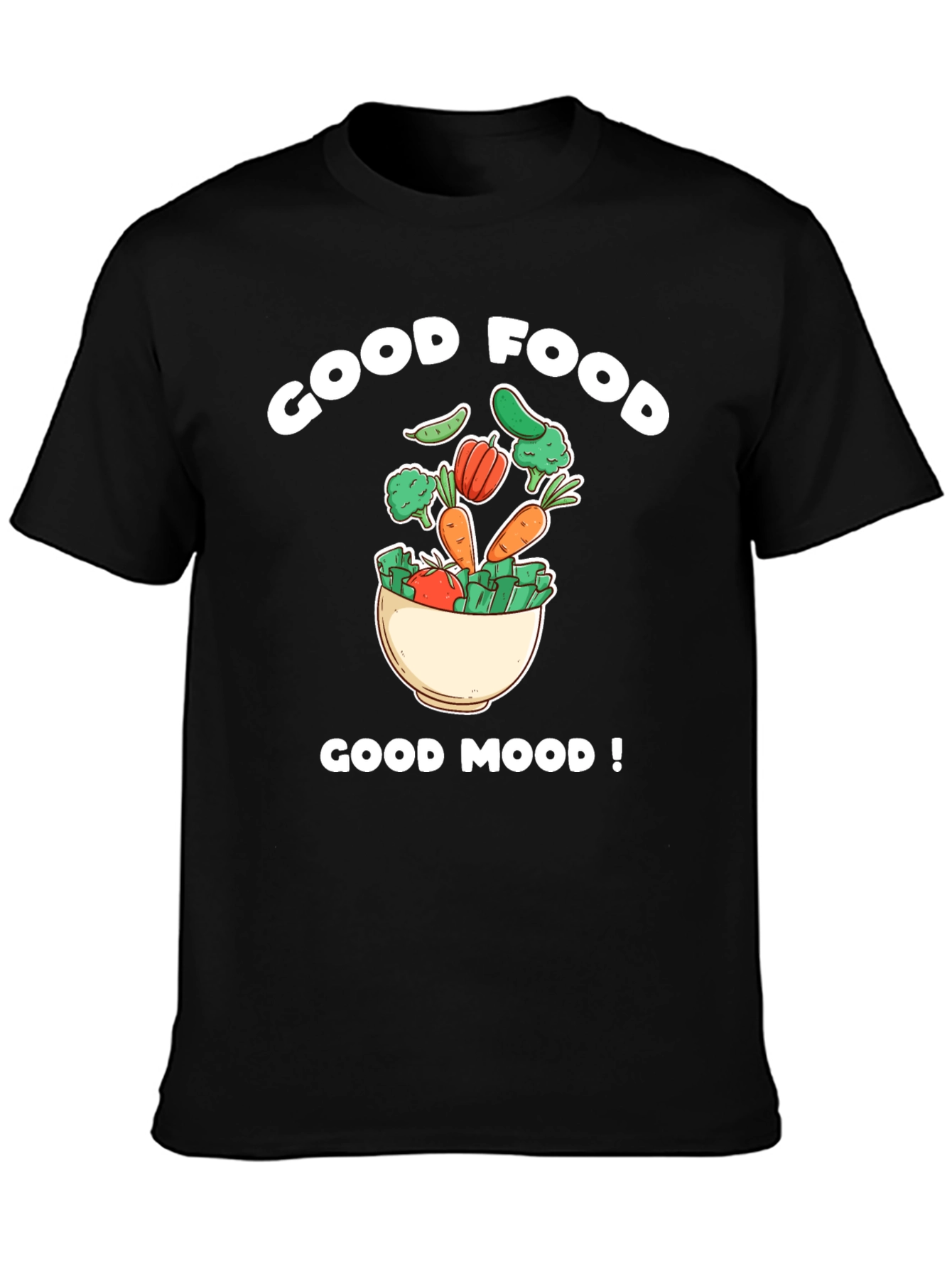 Good Food Good Mood Graphic T-Shirt