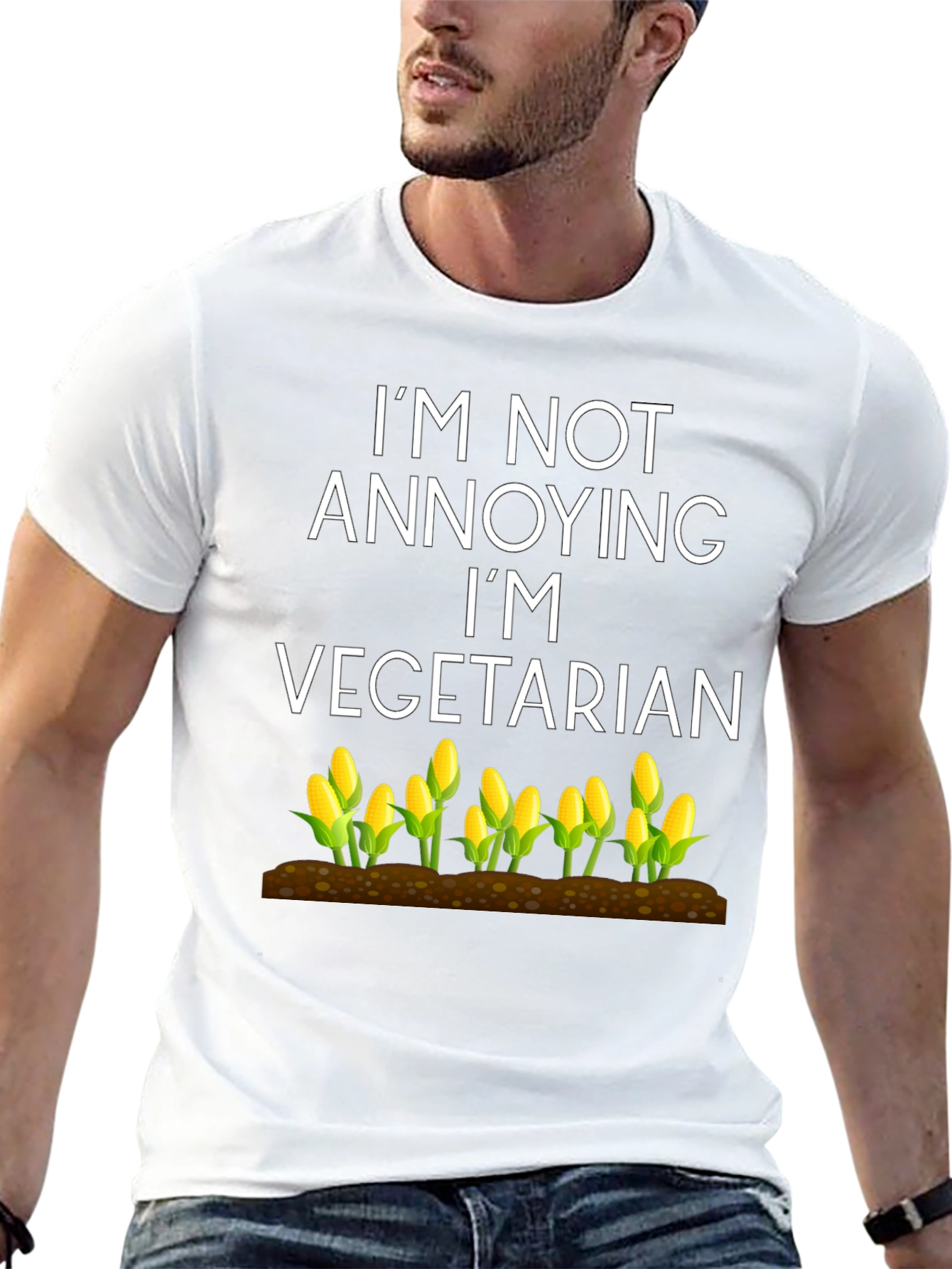 Vegetarian Corn Graphic Tee