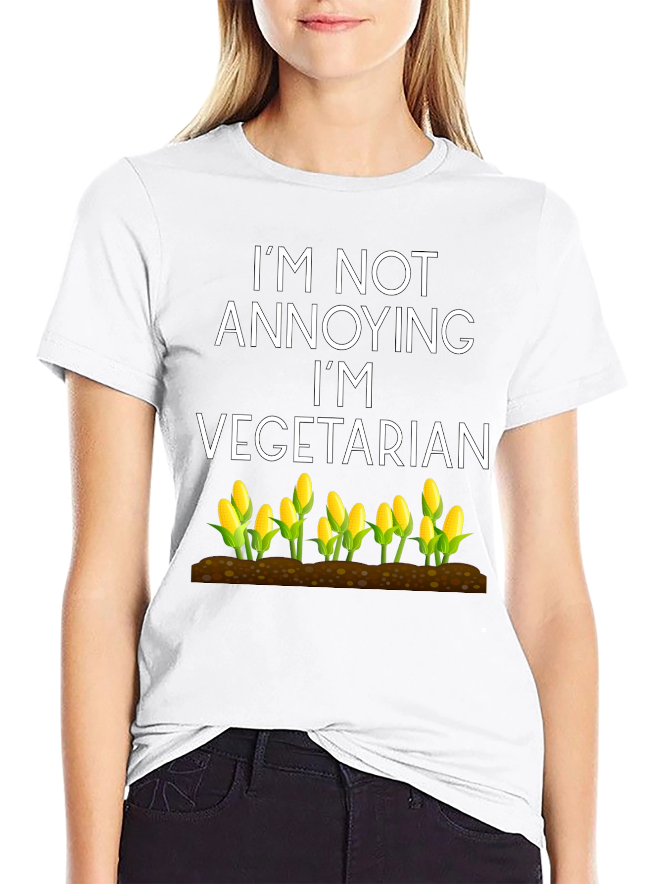 Vegetarian Corn Graphic Tee