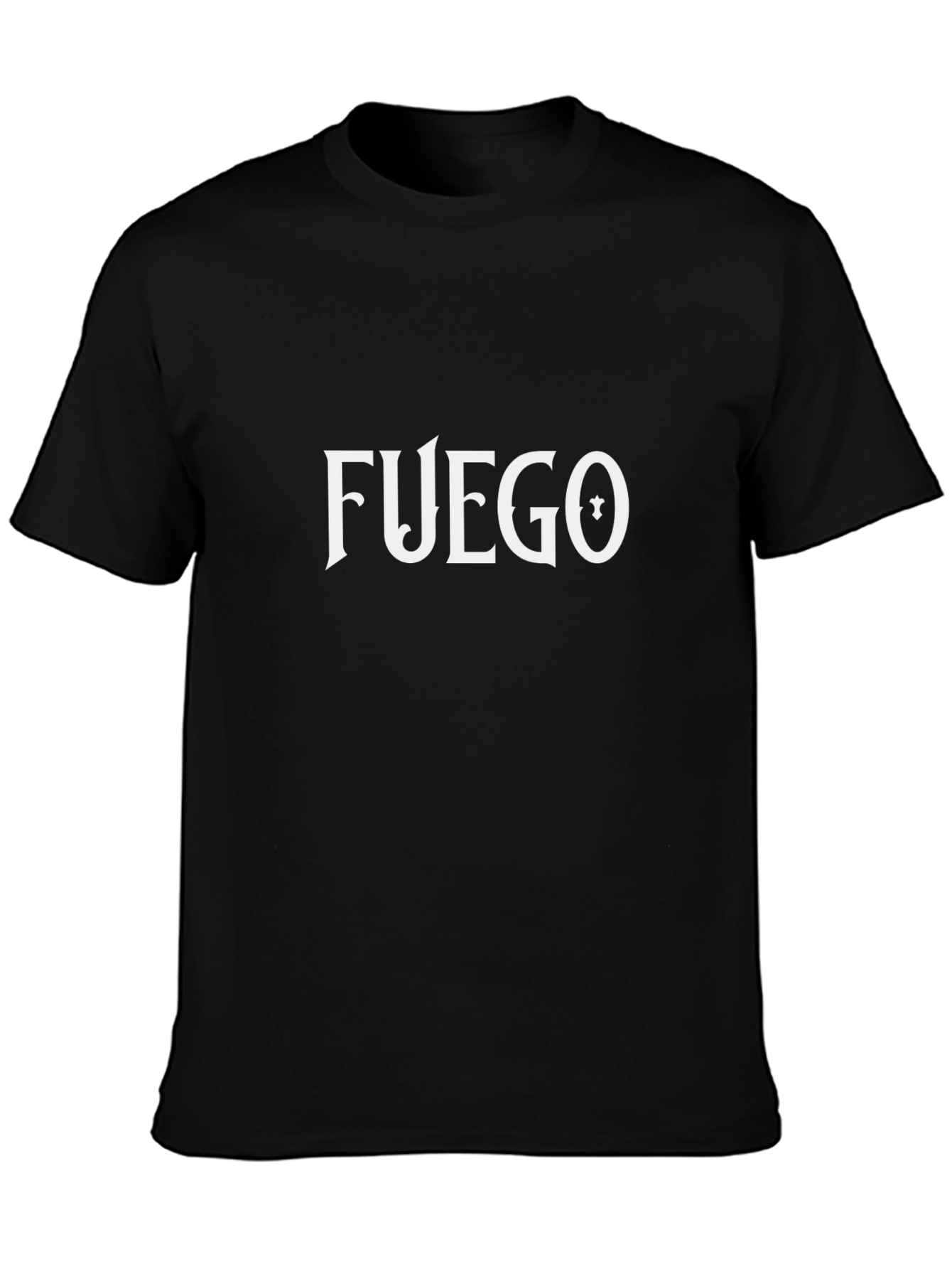 Fuego Graphic Tee - Stylish Black T-Shirt