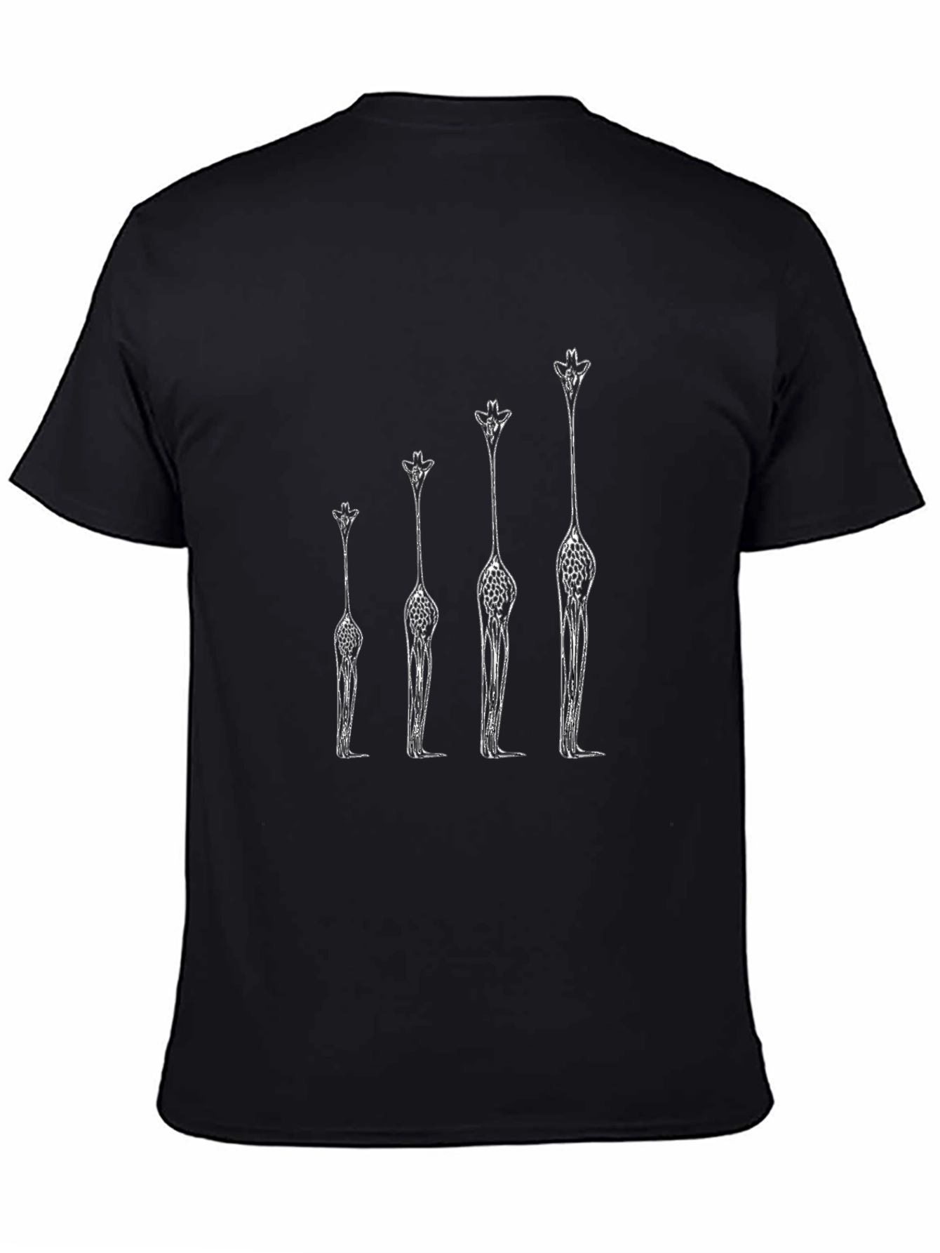 Giraffe Evolution Graphic Tee - Cool Casual Shirt