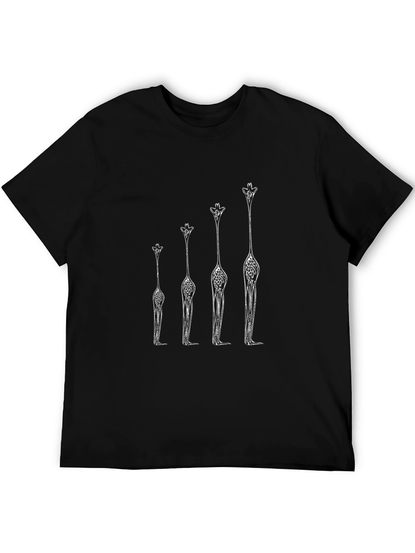 Giraffe Evolution Graphic Tee - Cool Casual Shirt