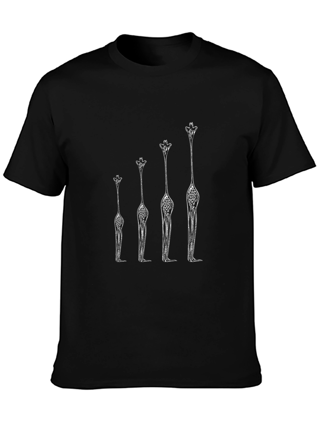 Giraffe Evolution Graphic Tee - Cool Casual Shirt