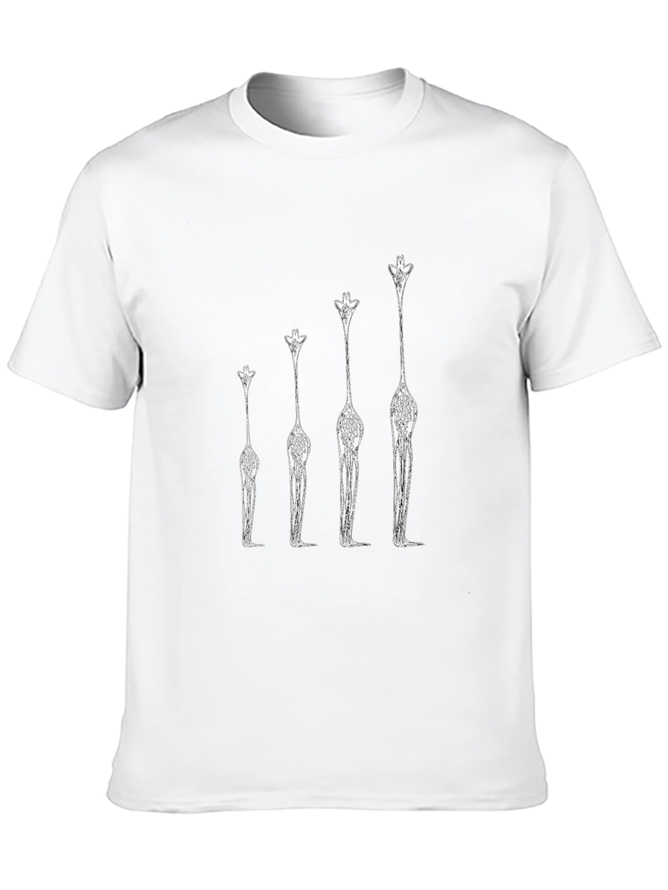 Giraffe Evolution Graphic Tee - Cool Casual Shirt
