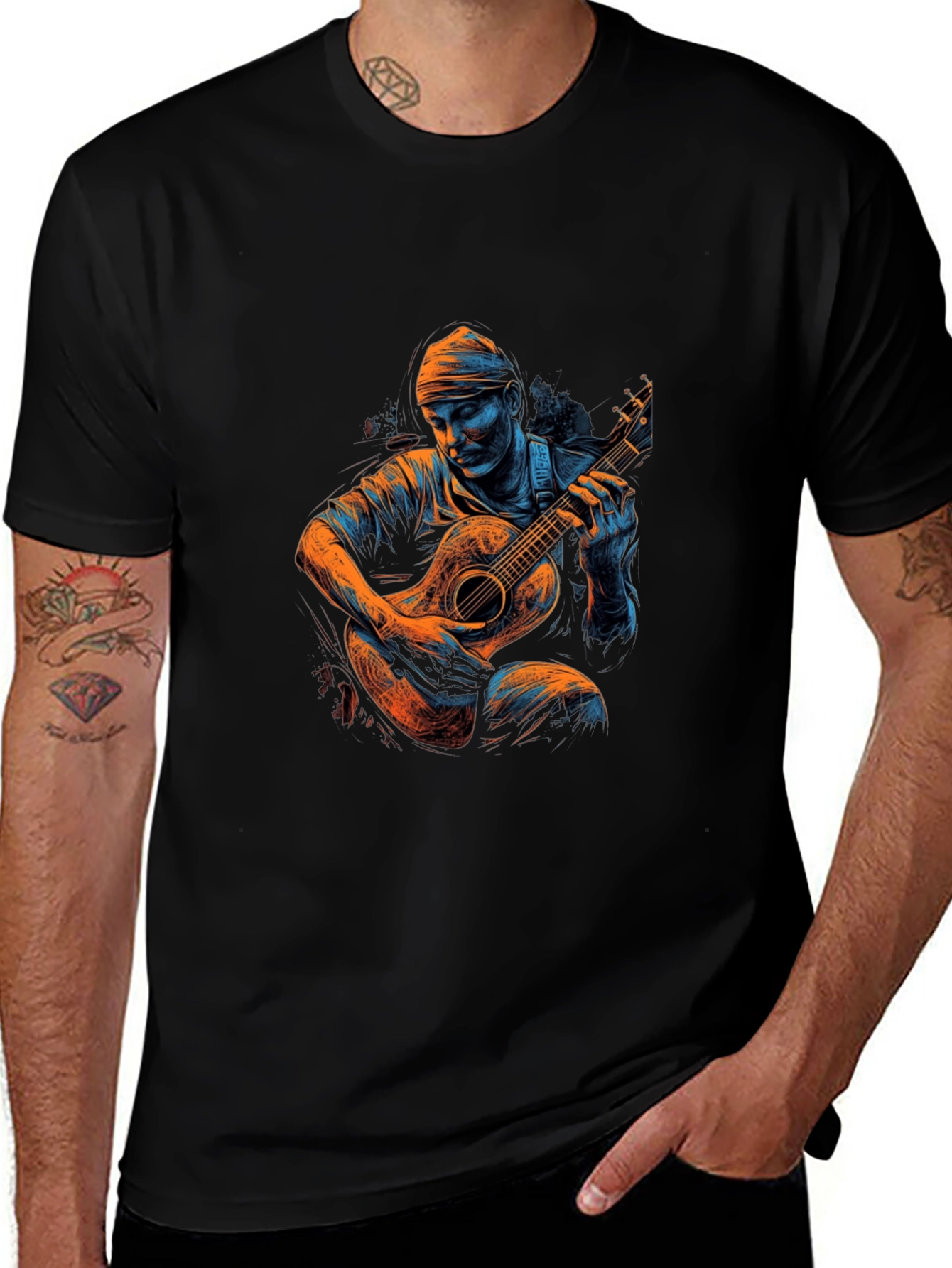 Guitar Player Graphic T-Shirt