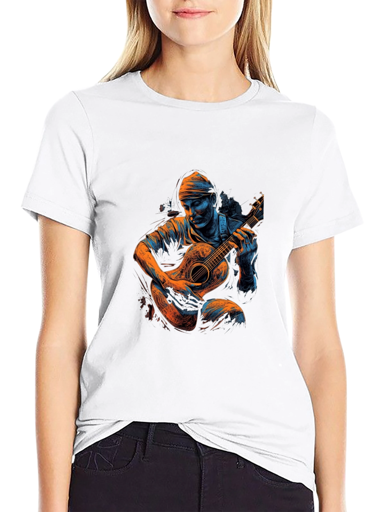 Guitar Player Graphic T-Shirt