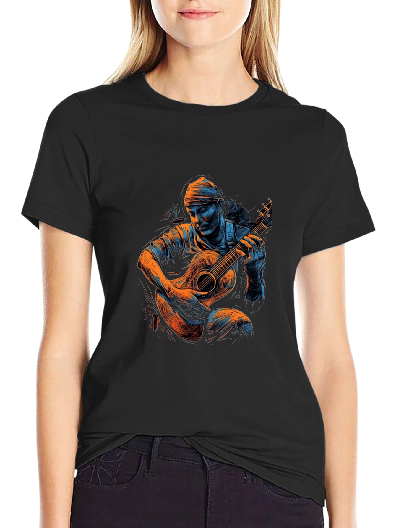 Guitar Player Graphic T-Shirt