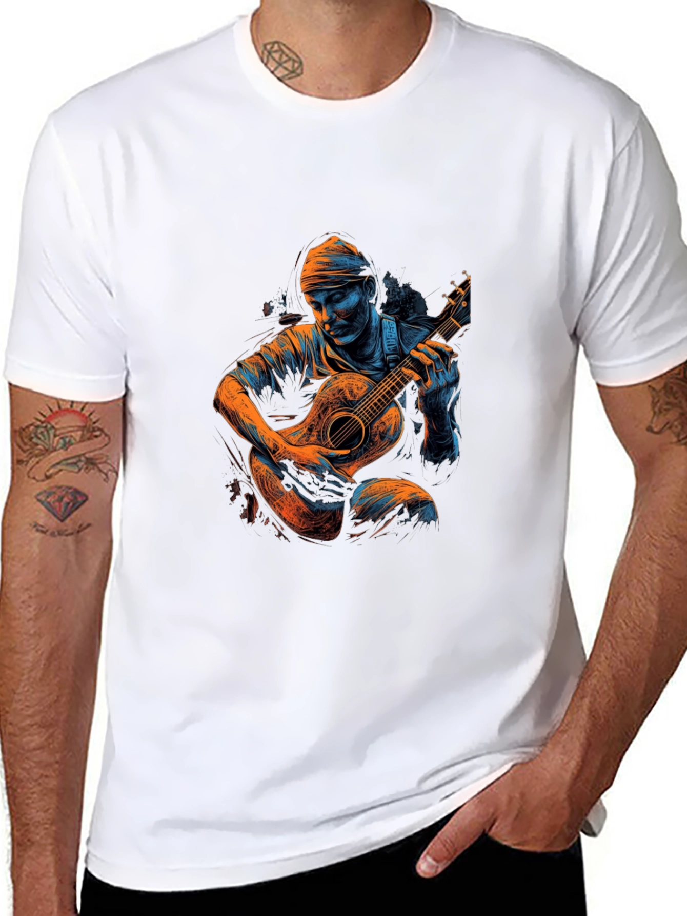 Guitar Player Graphic T-Shirt