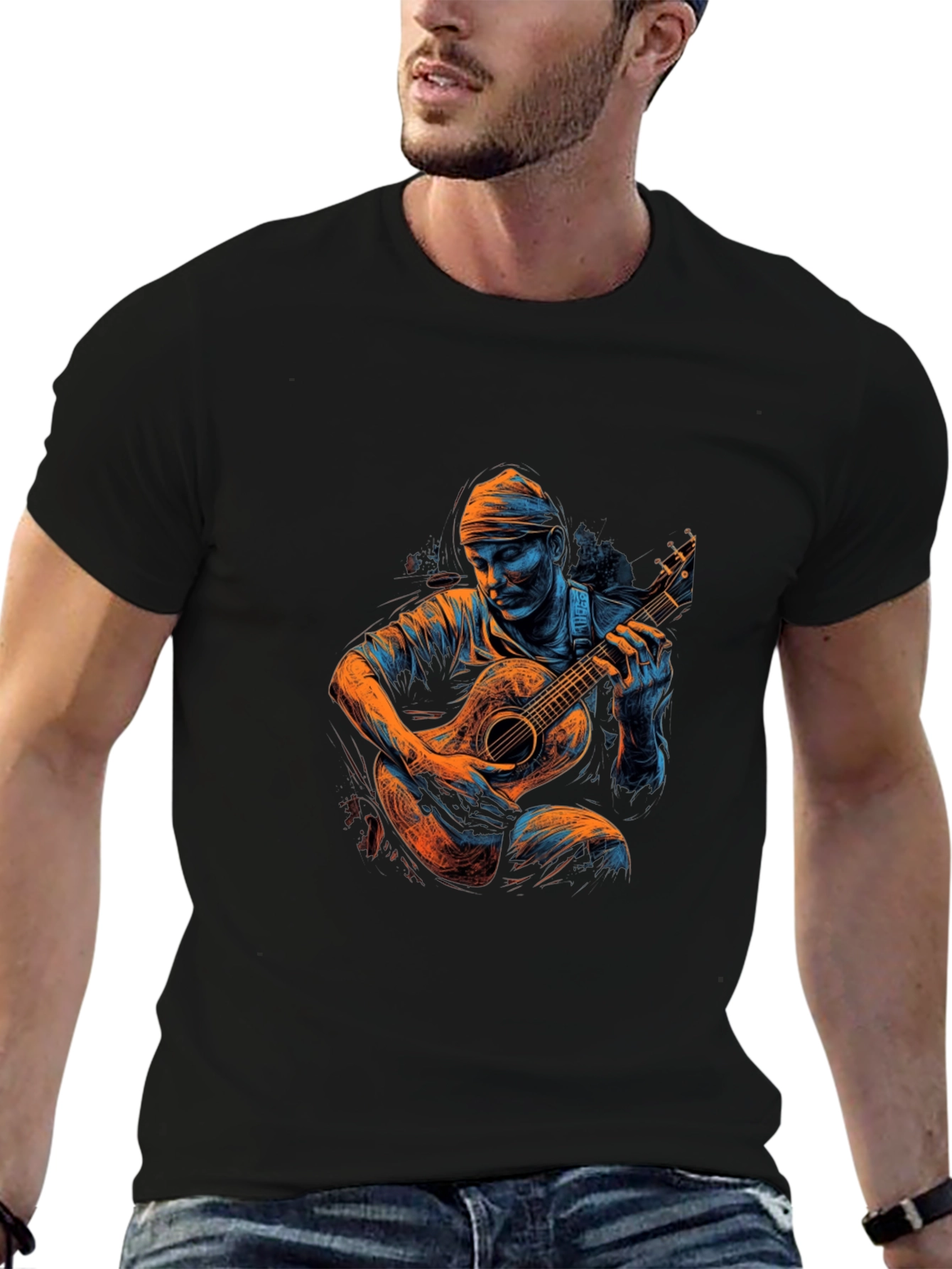 Guitar Player Graphic T-Shirt
