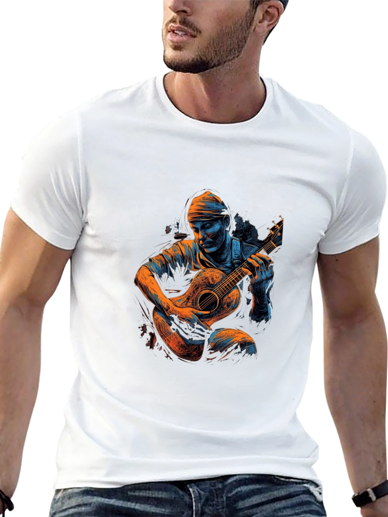 Guitar Player Graphic T-Shirt