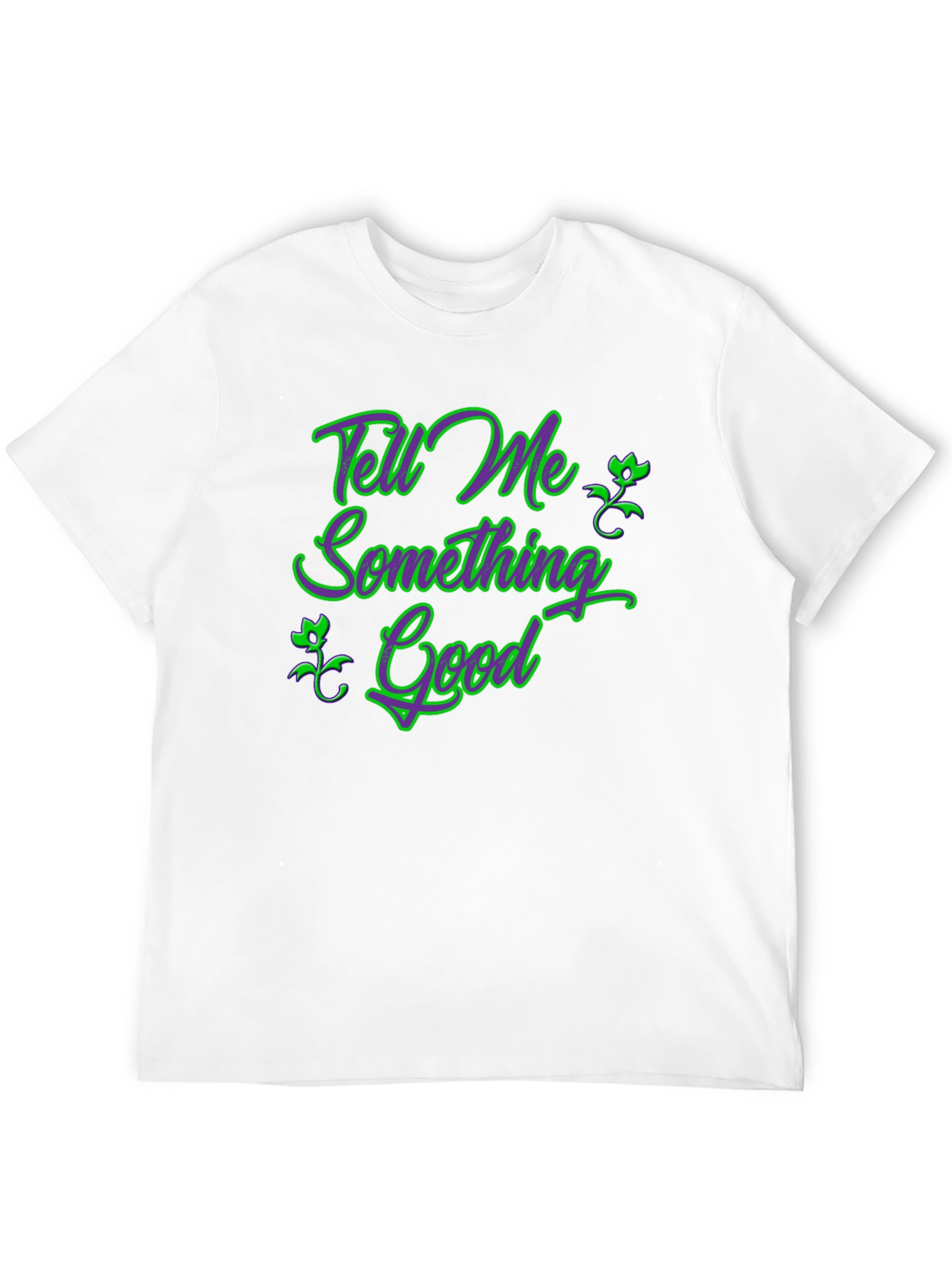 Tell Me Something Good Black Graphic Tee