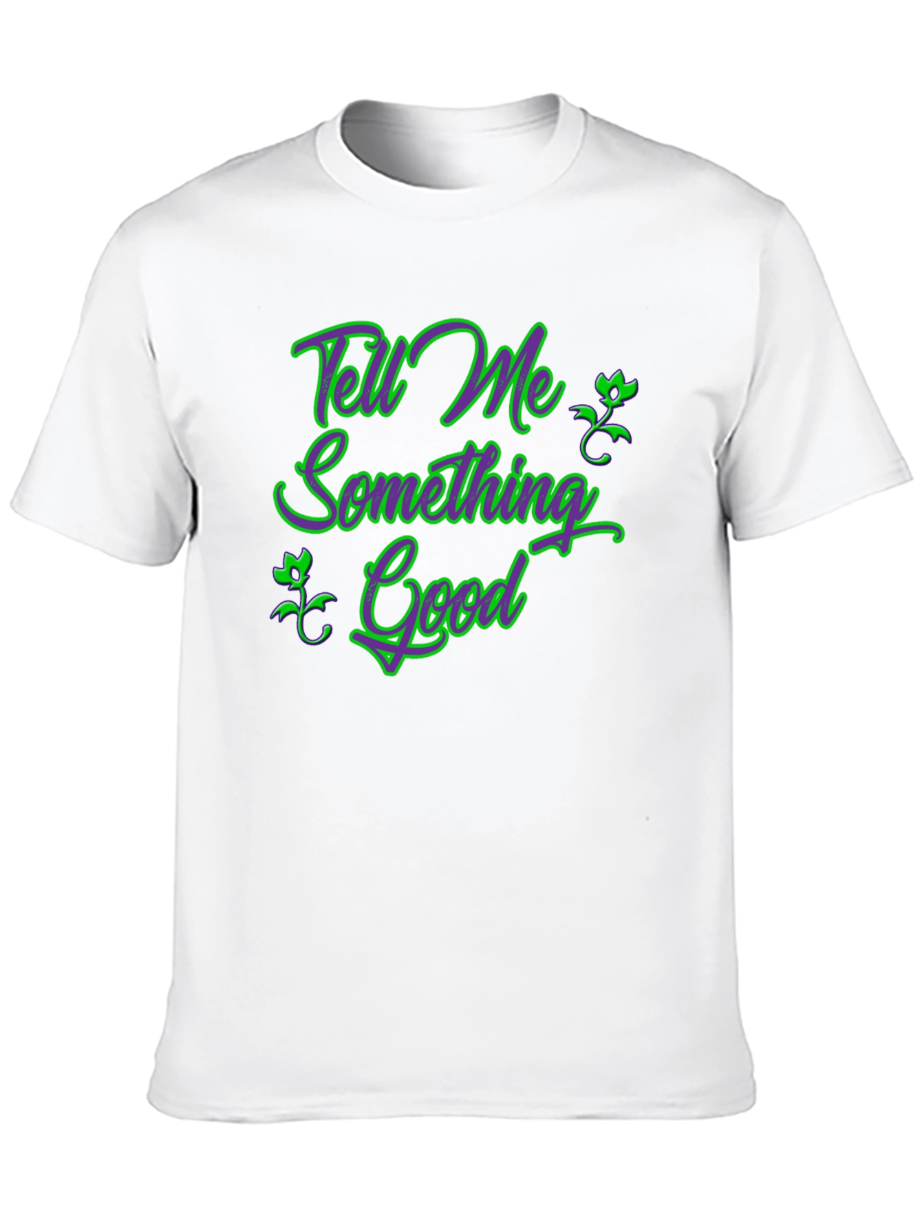 Tell Me Something Good Black Graphic Tee