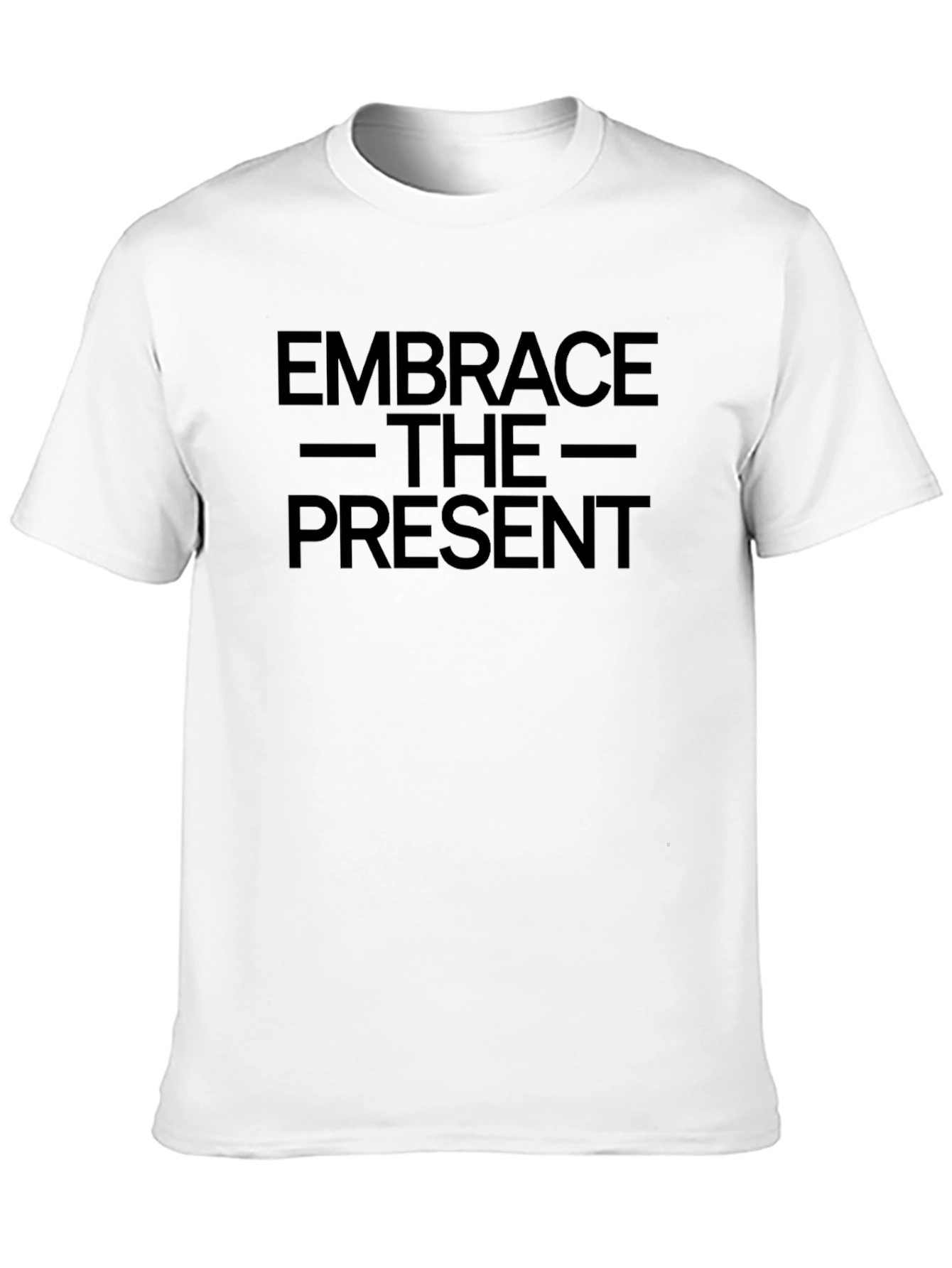 Embrace the Present Graphic Tee - Black