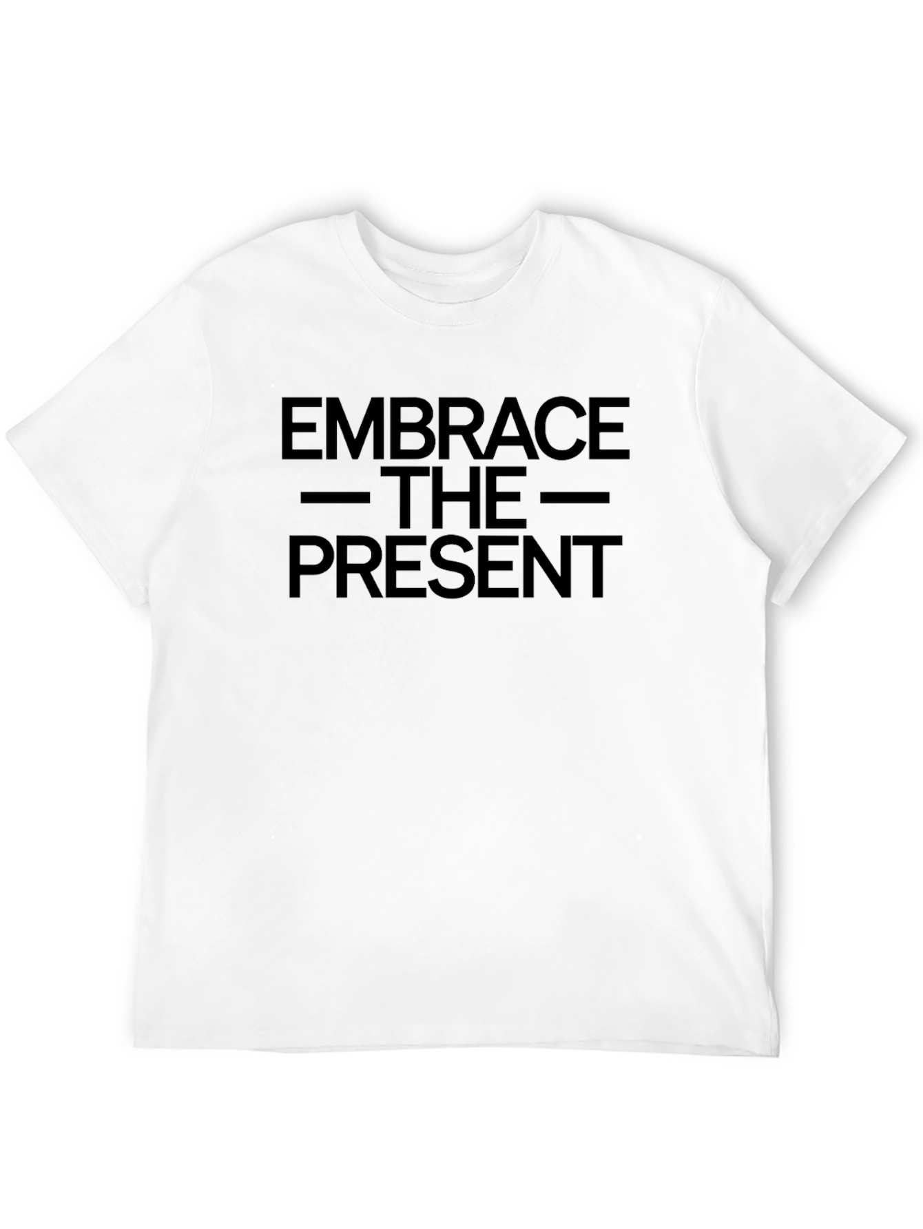 Embrace the Present Graphic Tee - Black