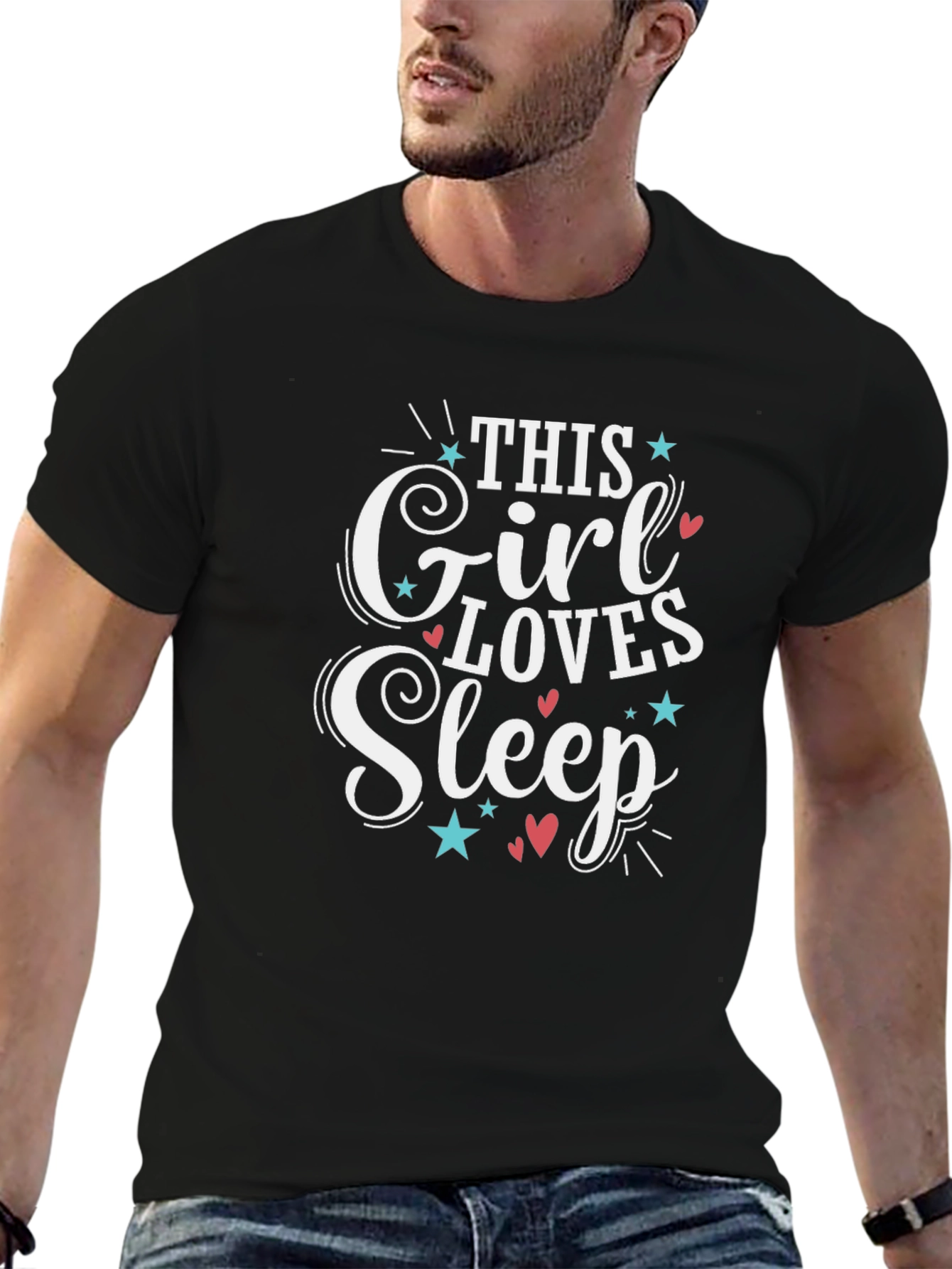 This Girl Loves Sleep Graphic T-Shirt
