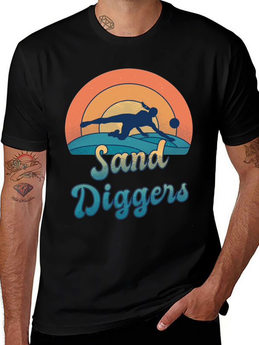 Sand Diggers Graphic Tee - Beach Pool Player Shirt