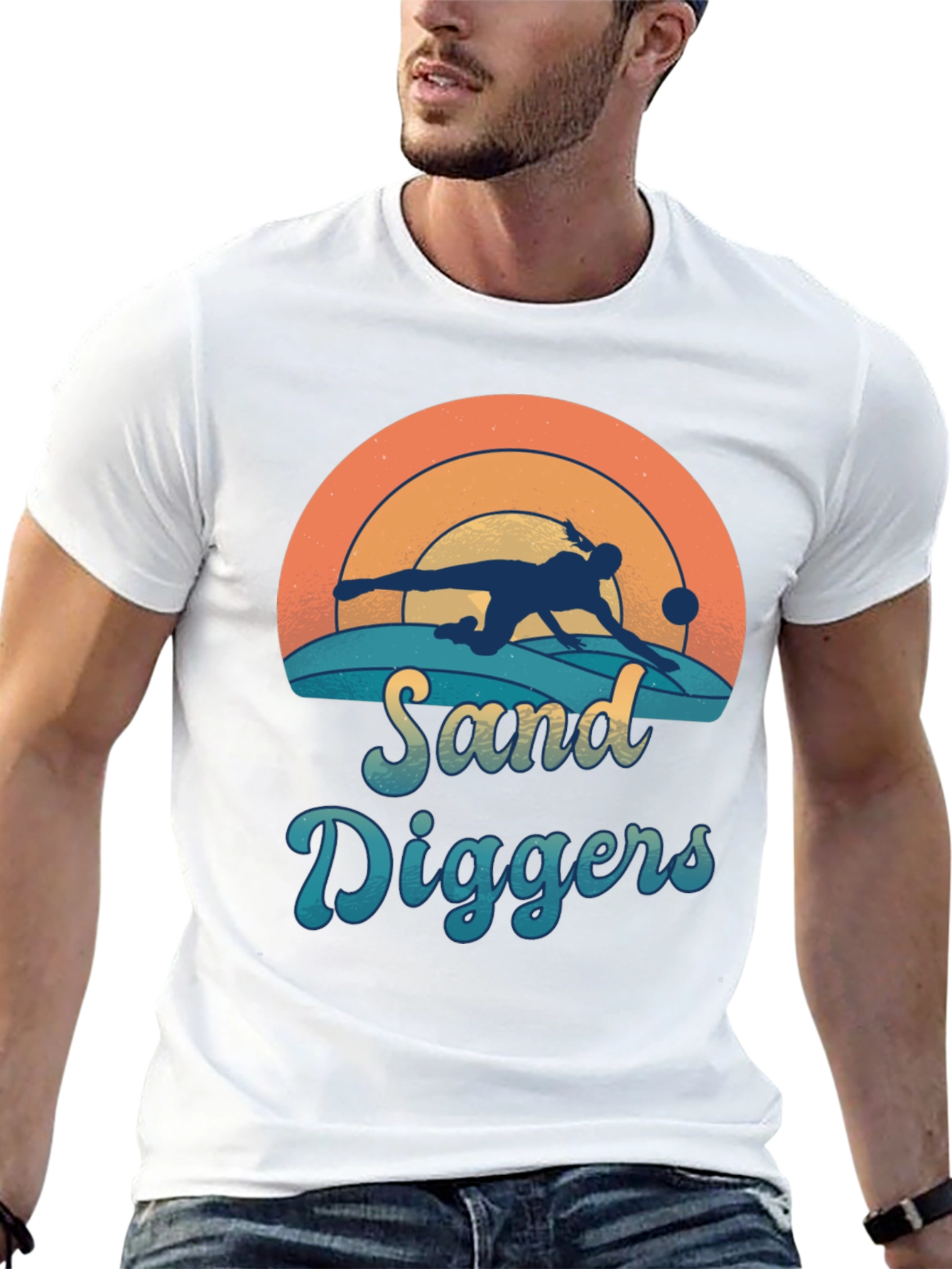 Sand Diggers Graphic Tee - Beach Pool Player Shirt