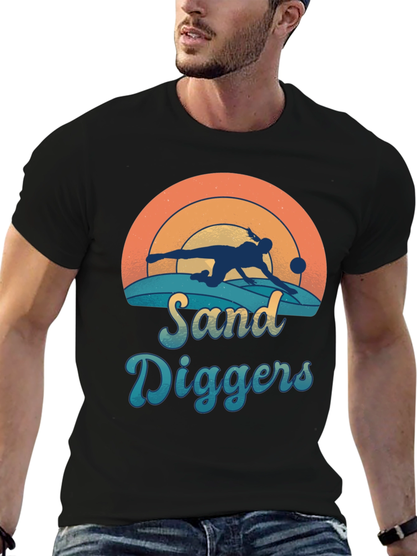 Sand Diggers Graphic Tee - Beach Pool Player Shirt