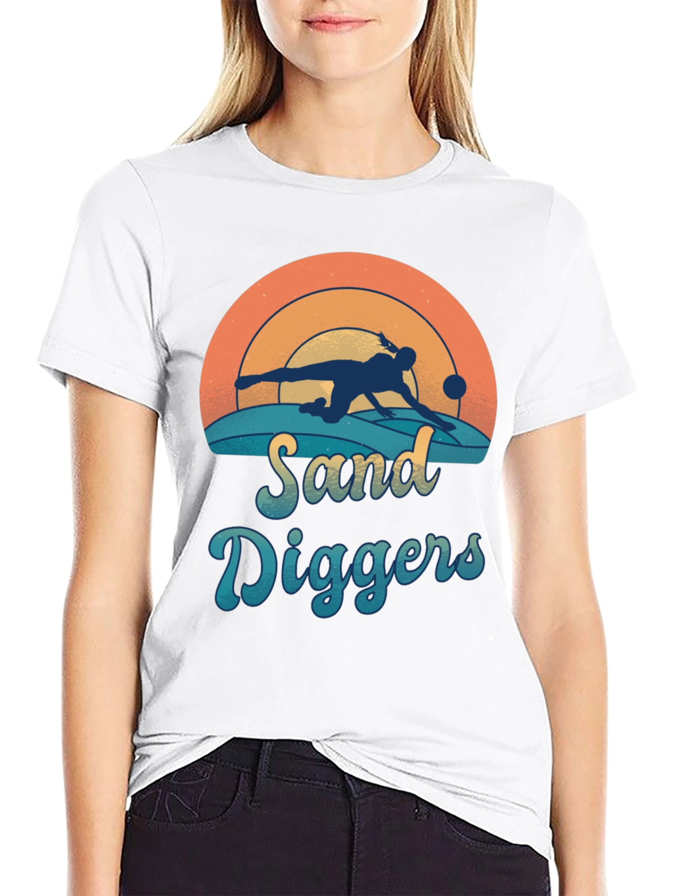 Sand Diggers Graphic Tee - Beach Pool Player Shirt