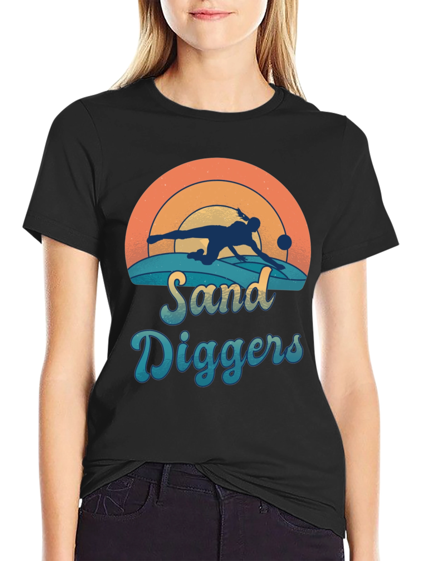 Sand Diggers Graphic Tee - Beach Pool Player Shirt