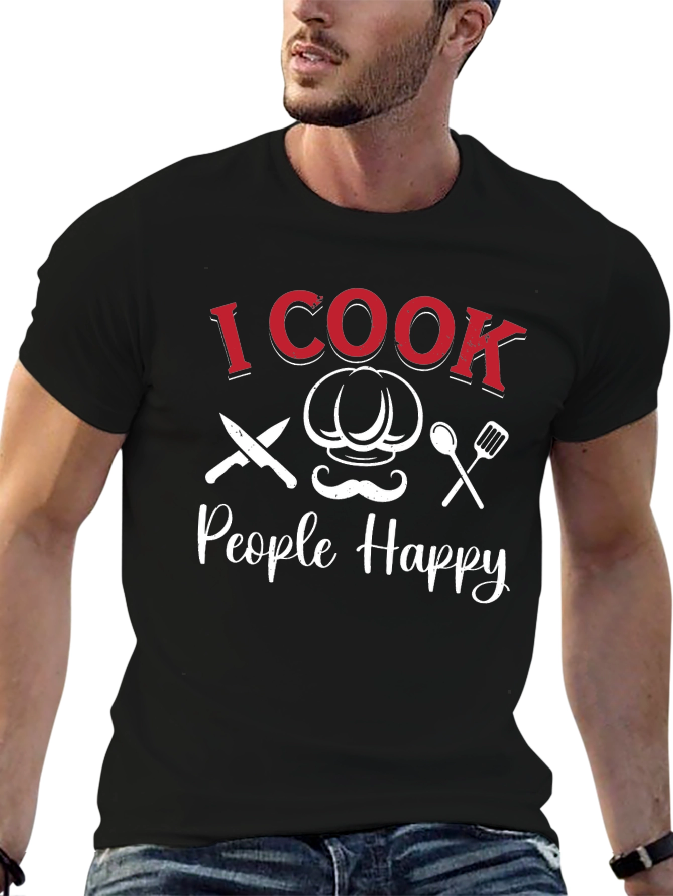 I Cook People Happy Graphic T-Shirt