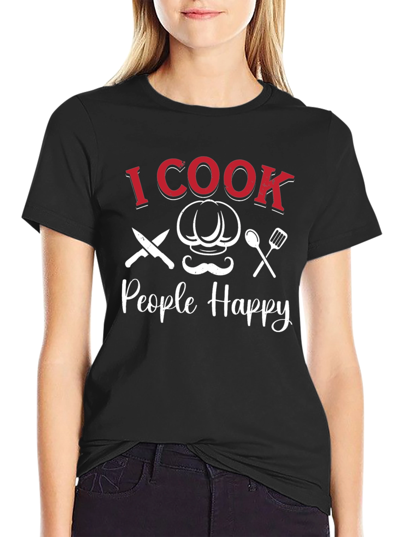I Cook People Happy Graphic T-Shirt